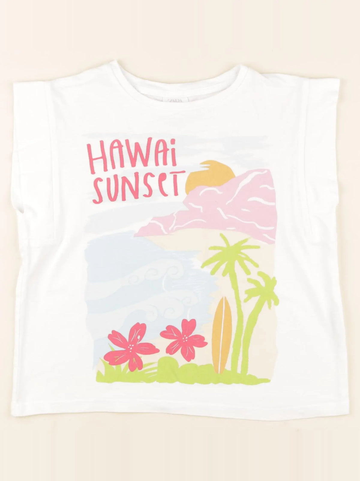Zara - tee-shirt blanc - 6/7 ans