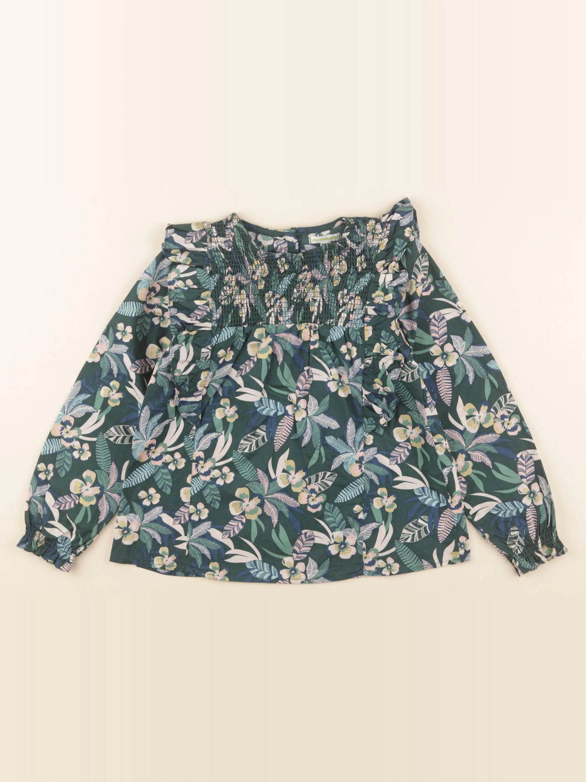 Vertbaudet - blouse vert - 8 ans