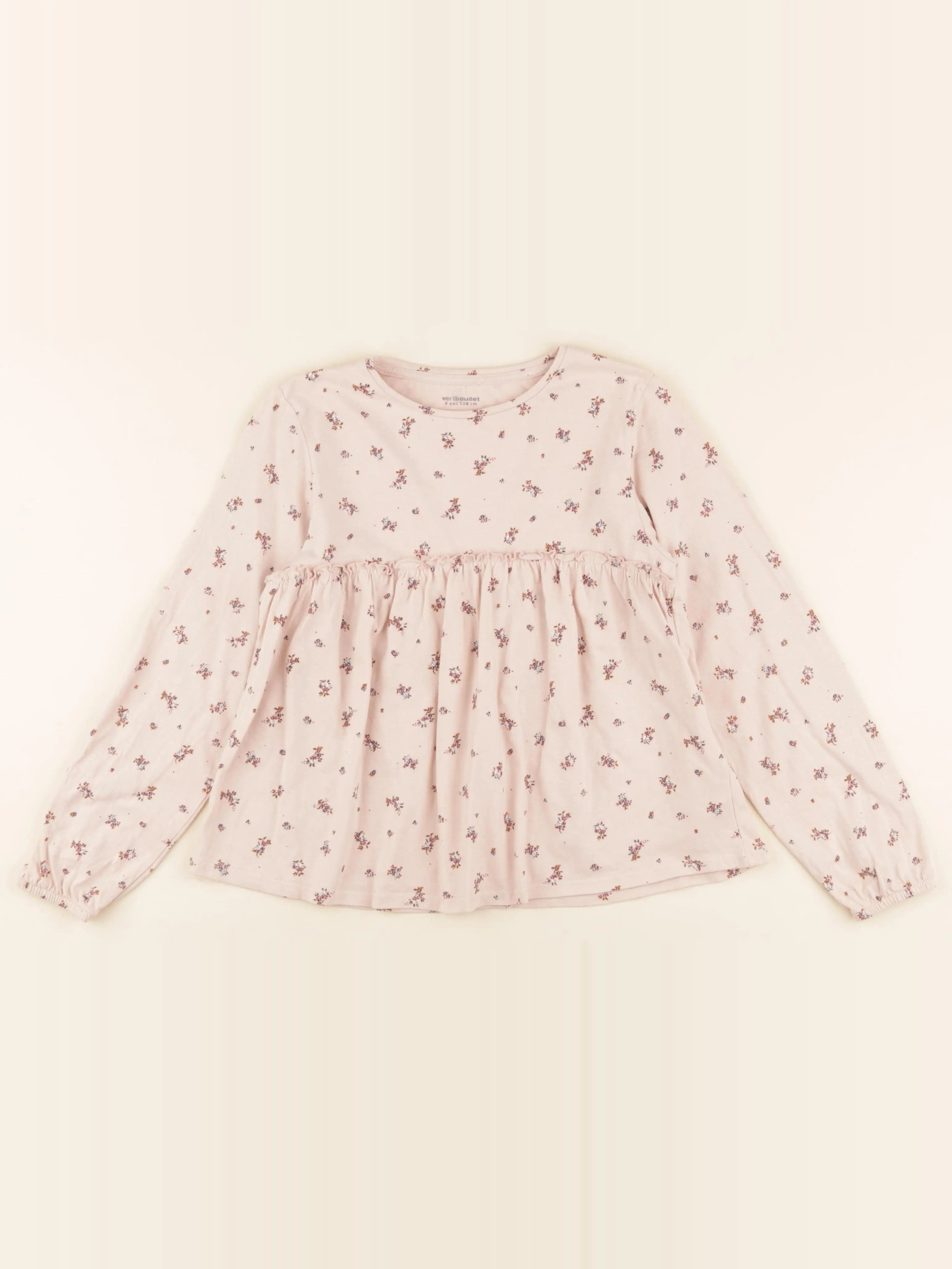 Vertbaudet - tee-shirt rose - 8 ans