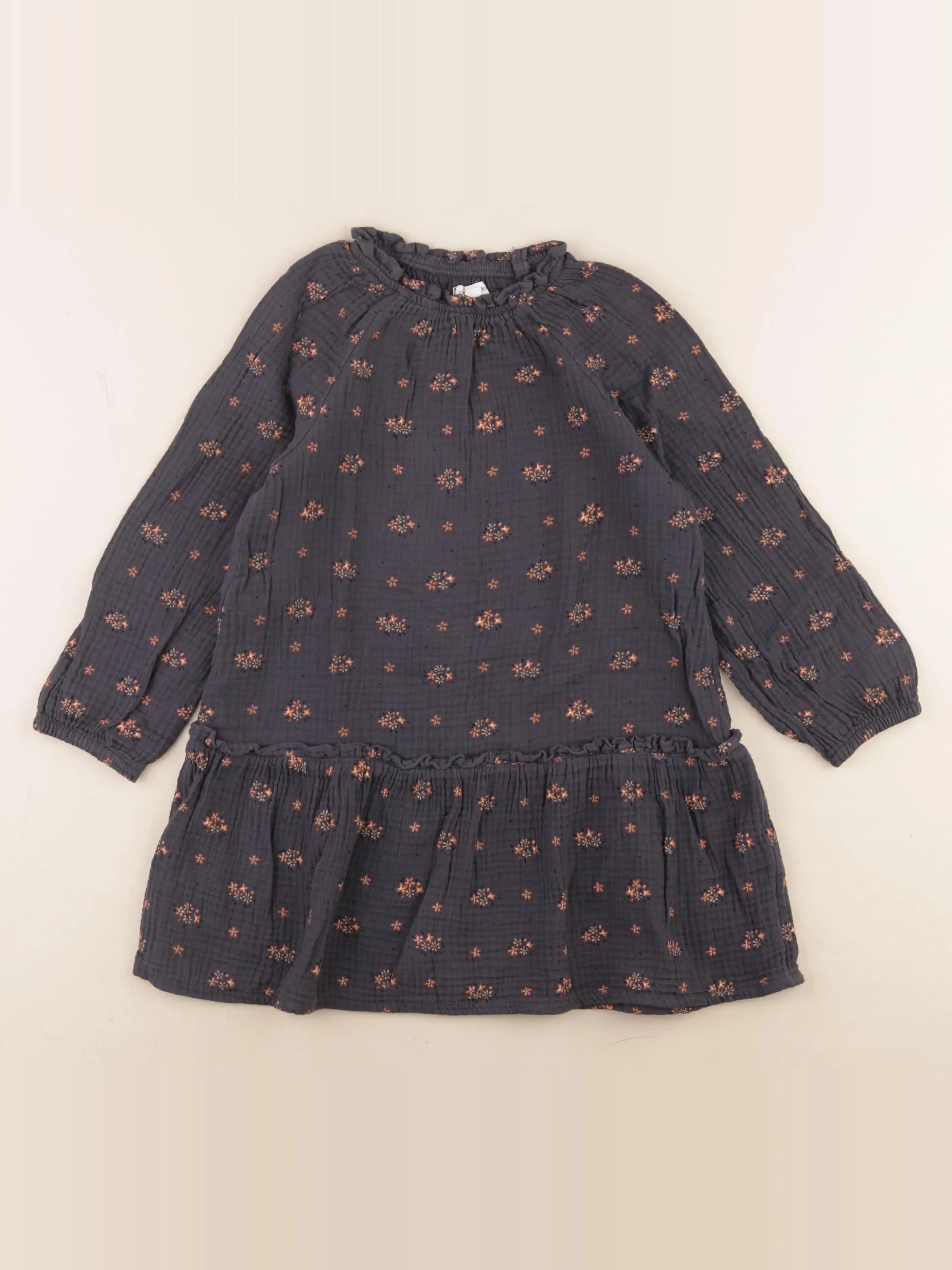 Vertbaudet - robe gris - 6 ans