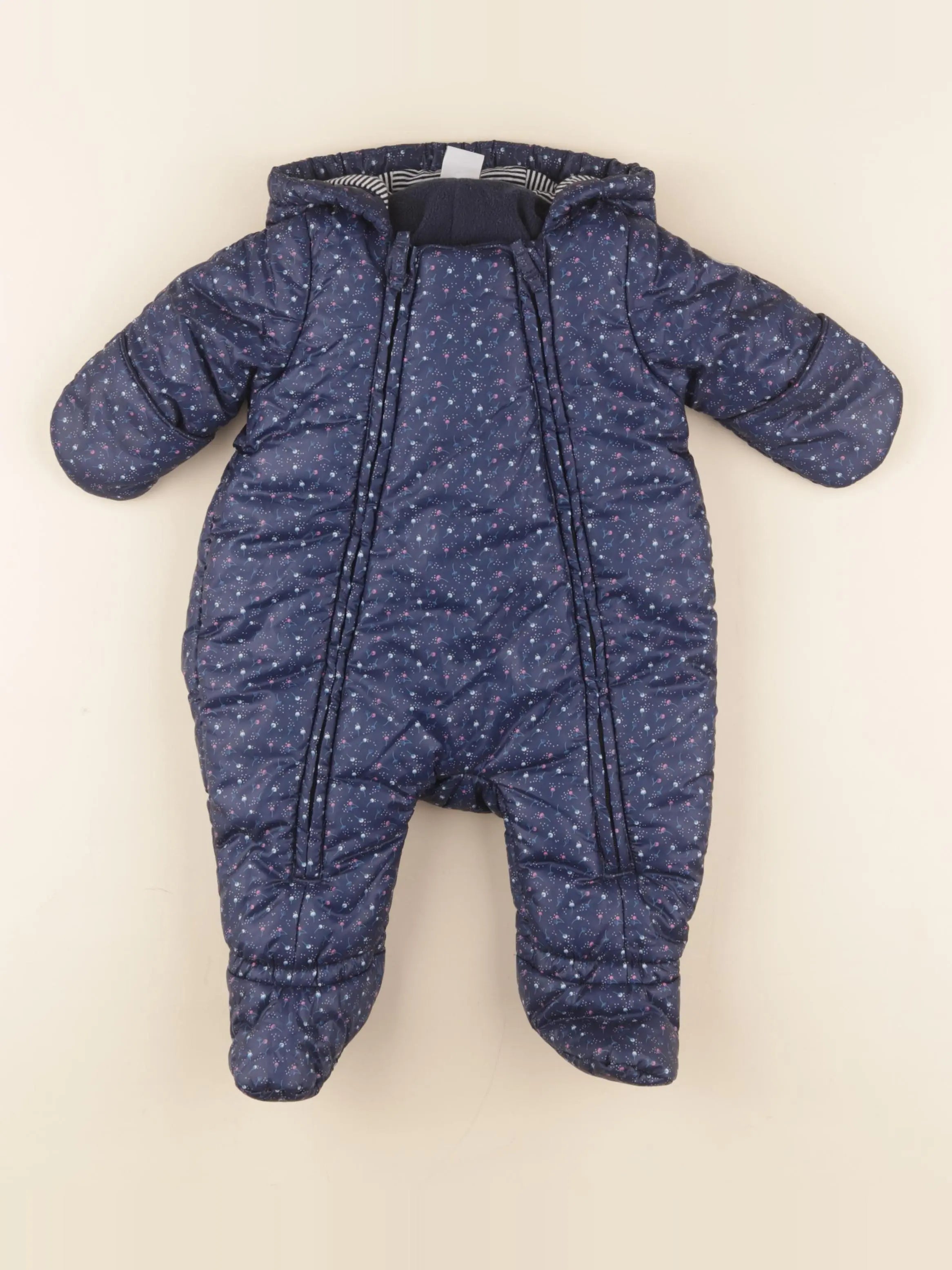 Petit Bateau - combi-pilote bleu - 3 mois