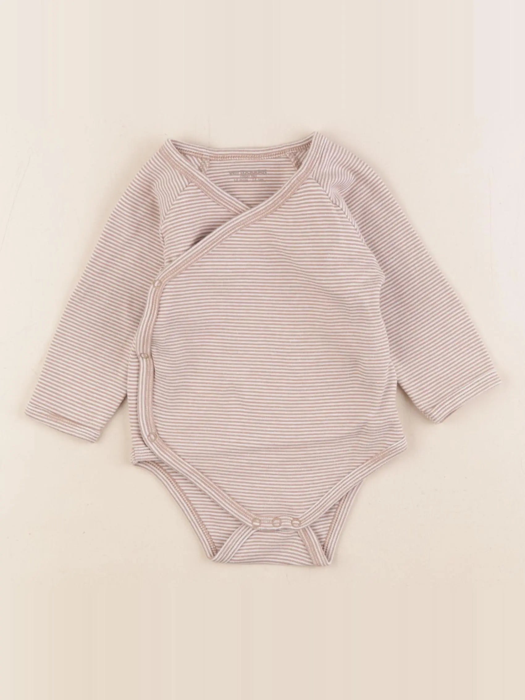 Vertbaudet - body marron - 12 mois