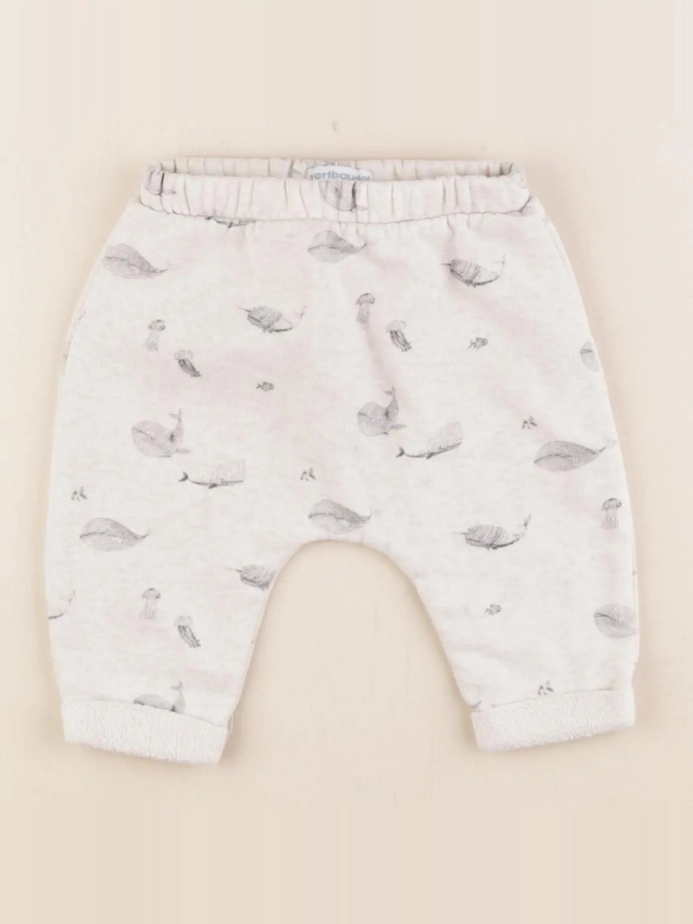 Vertbaudet - sarouel gris - 6 mois