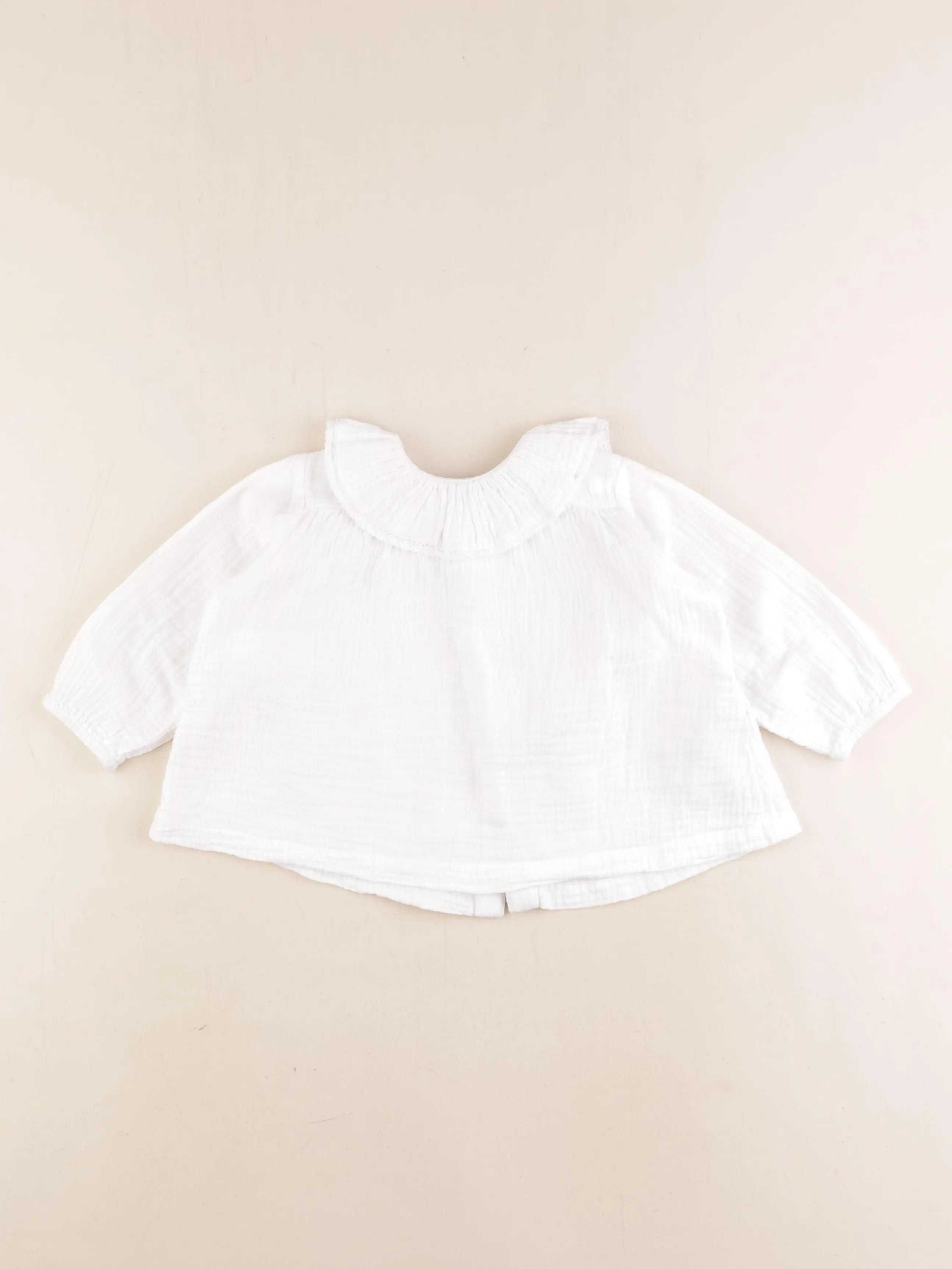 Vertbaudet - blouse blanc - 12 mois