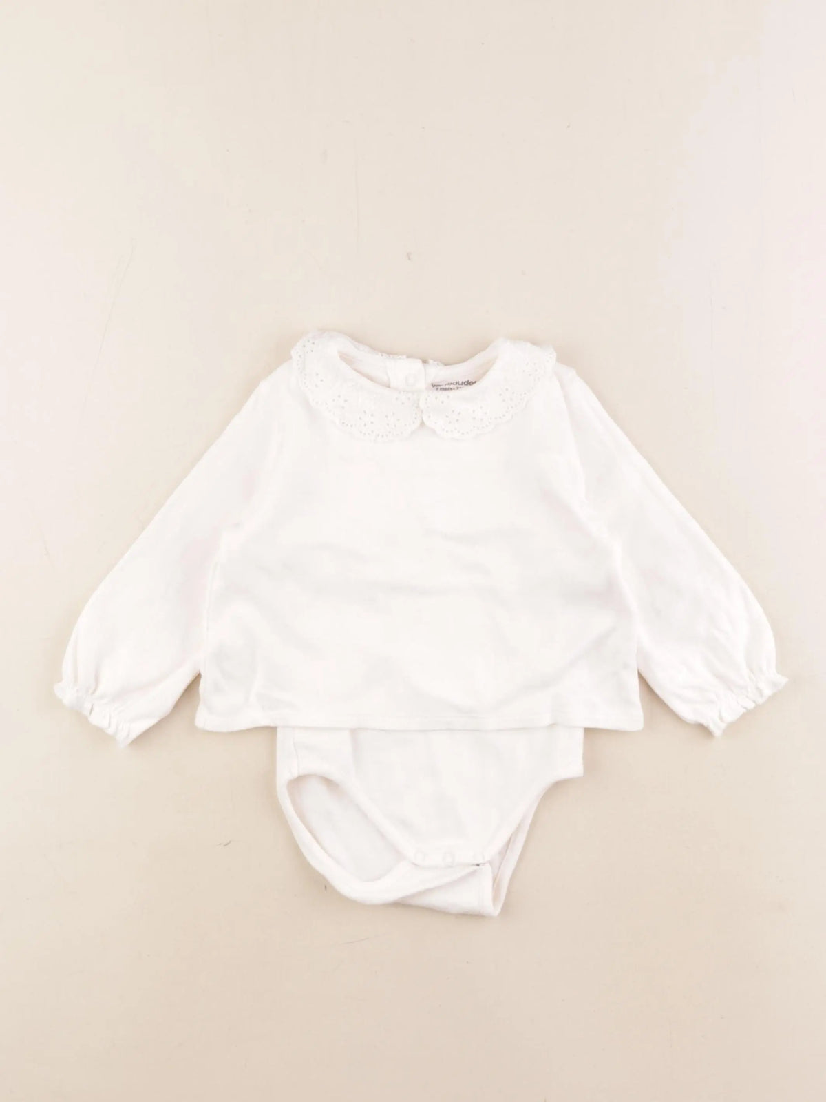 Vertbaudet - body tee-shirt rose - 9 mois