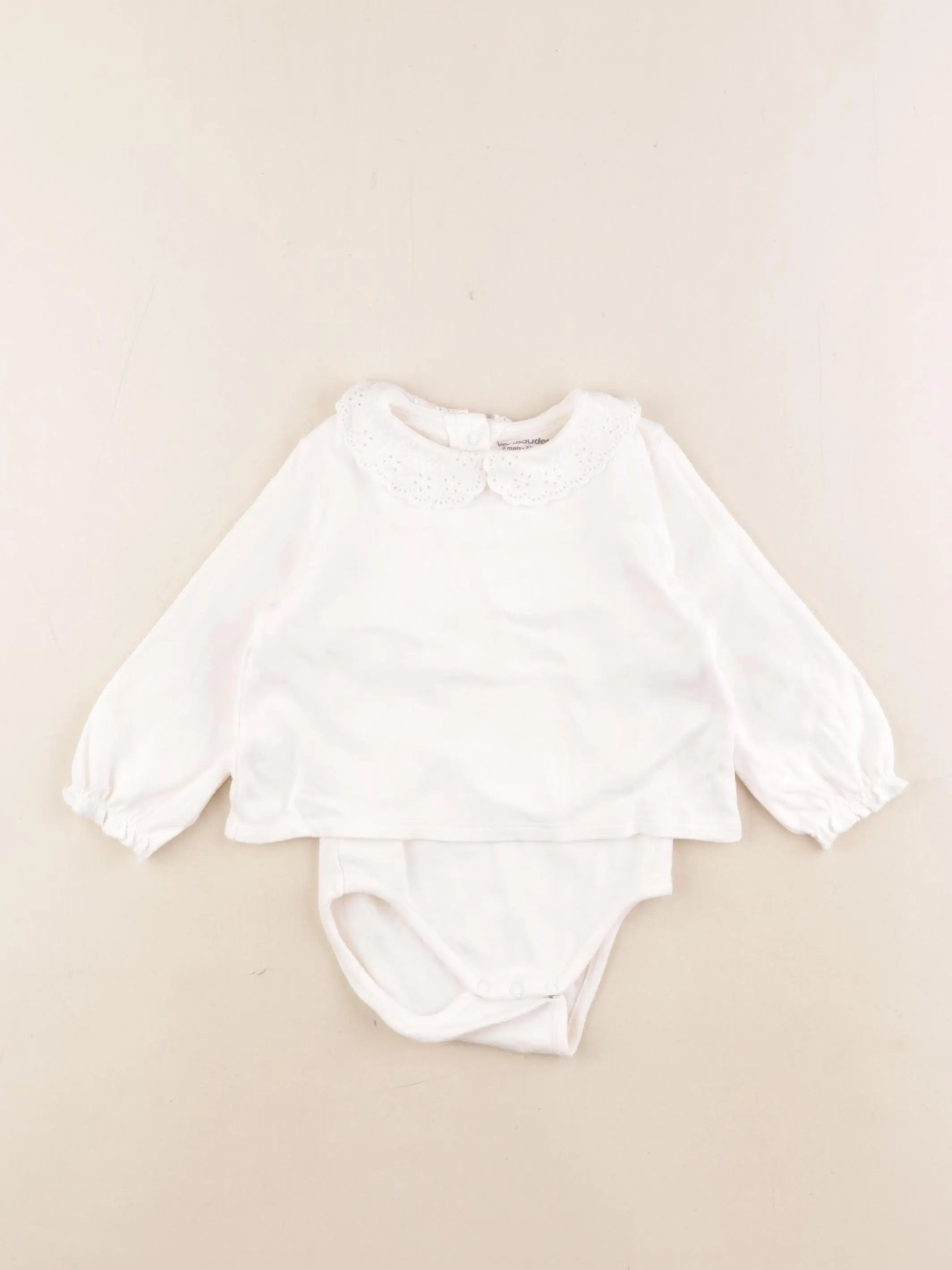 Vertbaudet - body tee-shirt rose - 9 mois