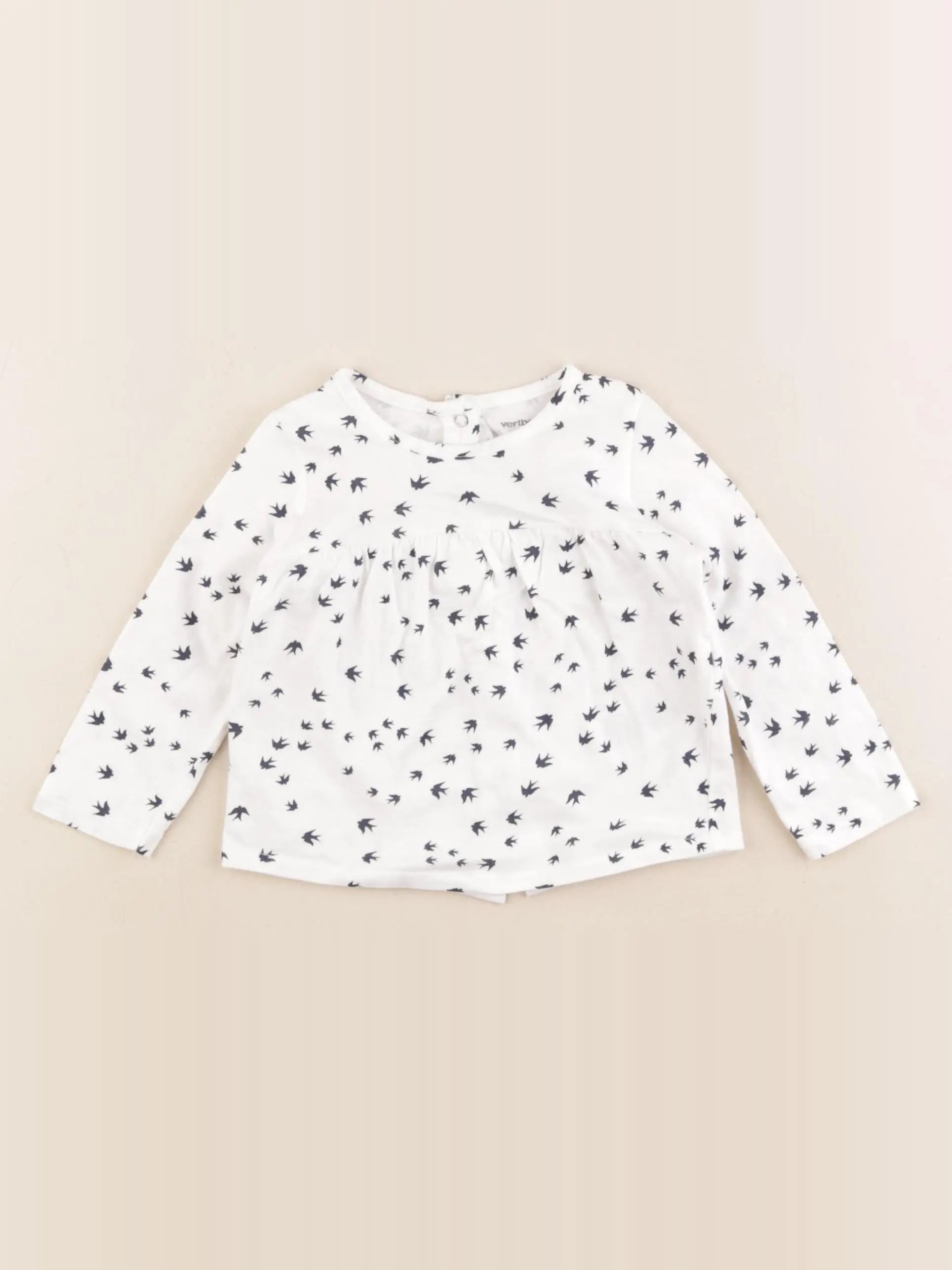 Vertbaudet - body tee-shirt rose - 9 mois