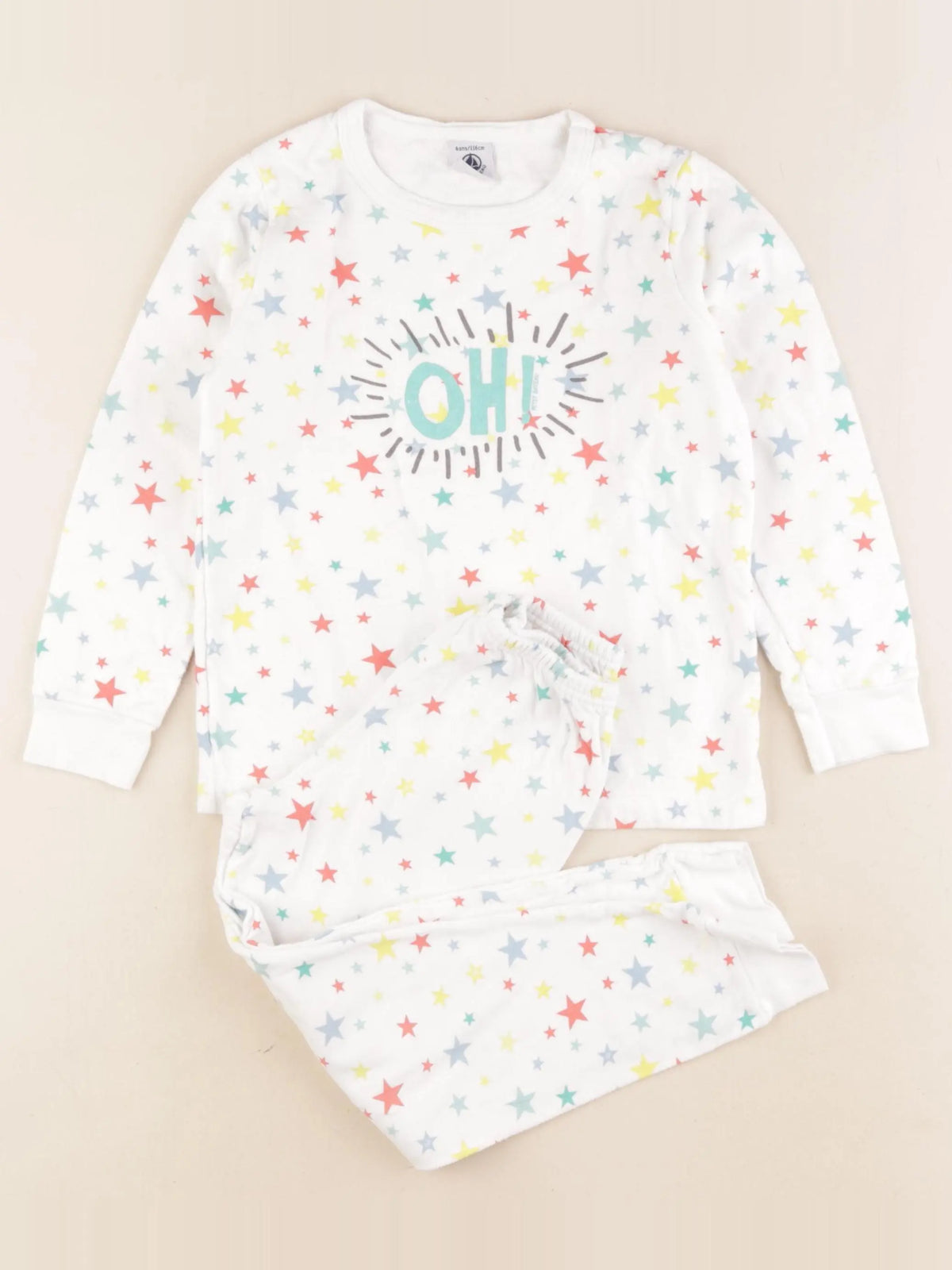Petit Bateau - pyjama coton multicolore - 6 ans
