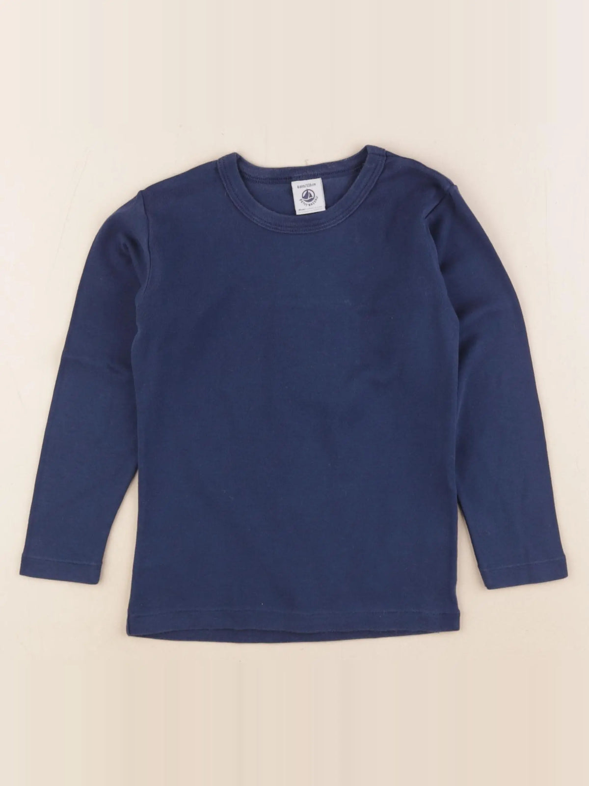 Petit Bateau - maillot de corps bleu - 6 ans