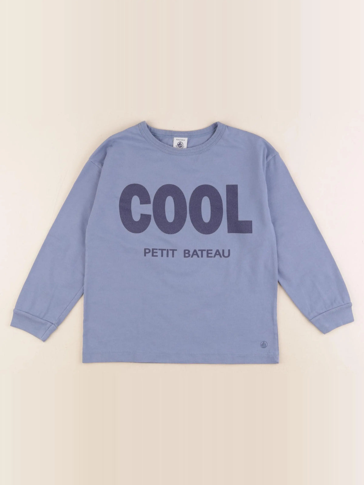 Petit Bateau - tee-shirt bleu - 6 ans