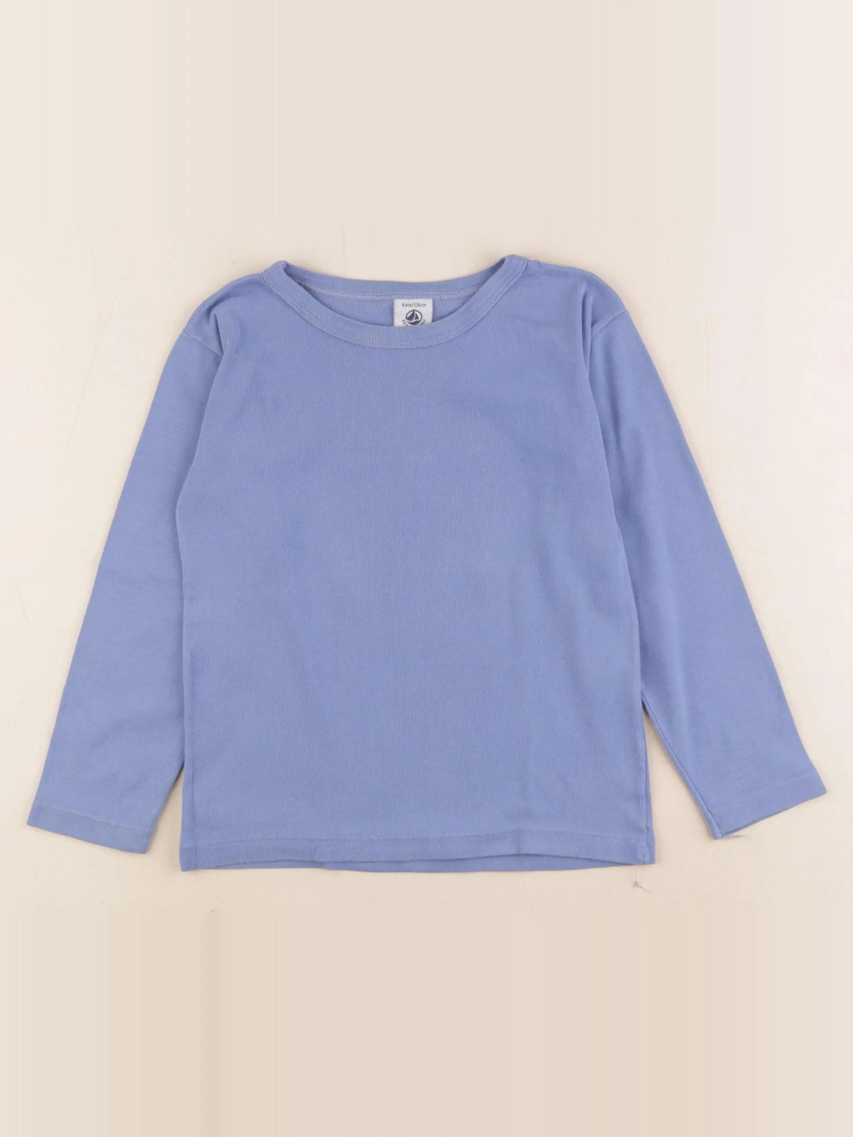 Petit Bateau - maillot de corps bleu - 6 ans