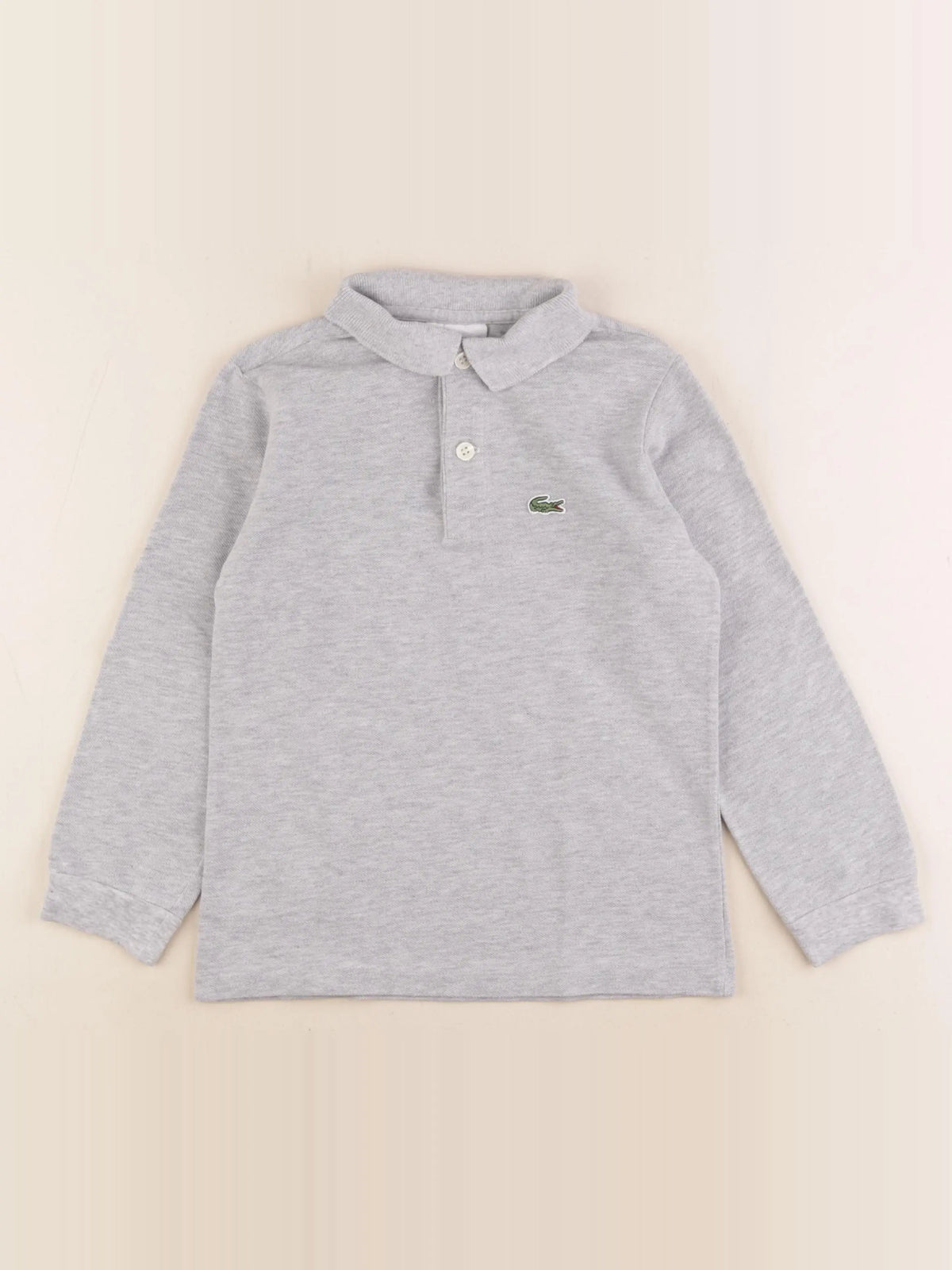 Lacoste - polo gris - 6 ans