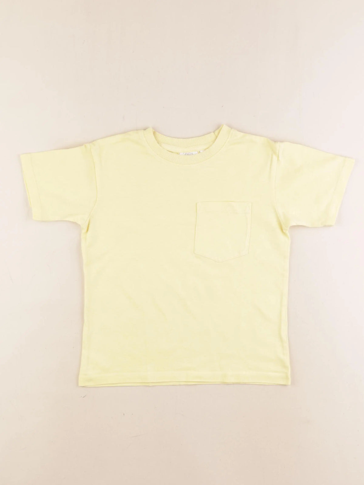 Zara - tee-shirt jaune - 4 ans