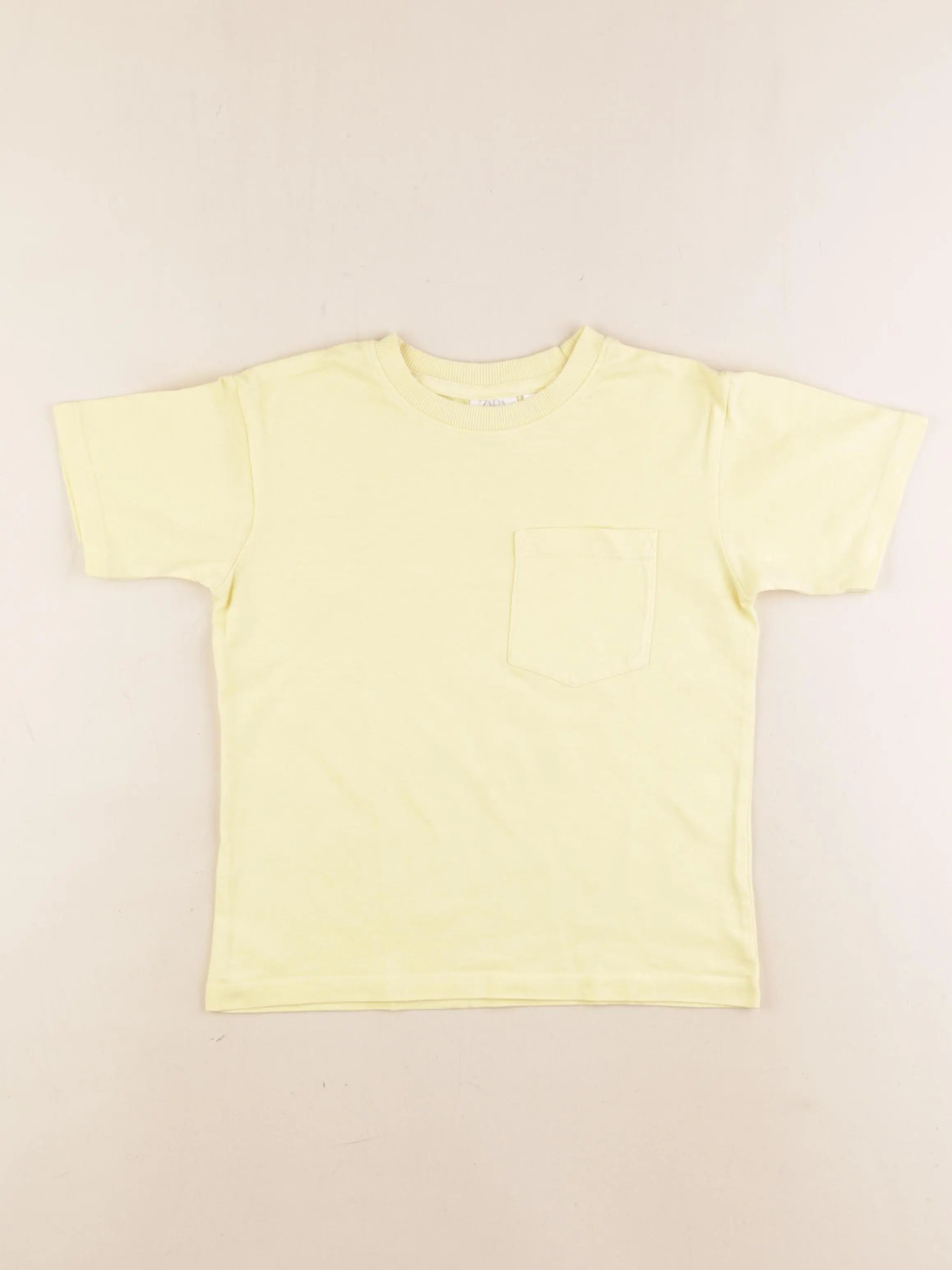 Zara - tee-shirt jaune - 4 ans