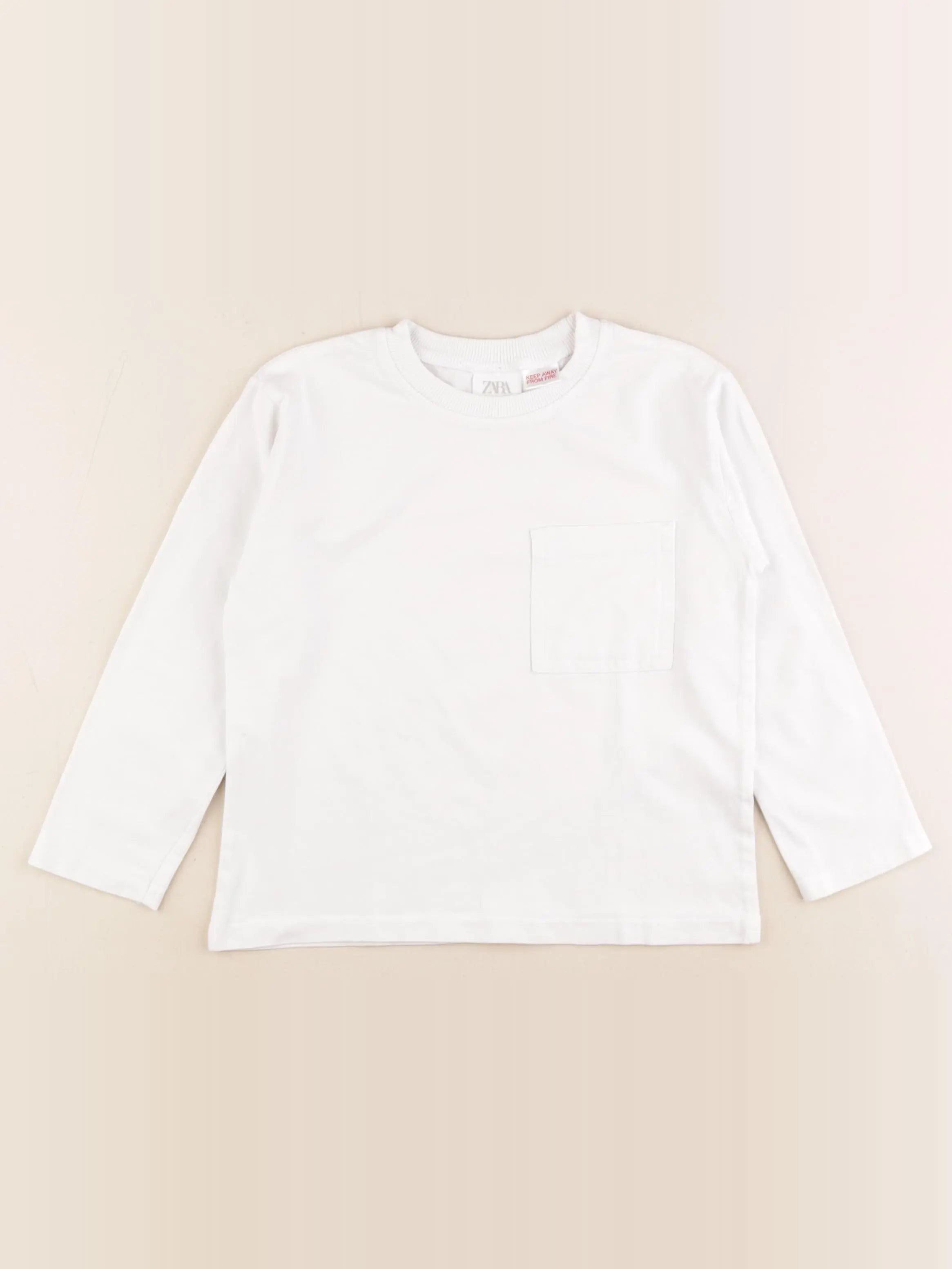 Zara - tee-shirt blanc - 3/4 ans