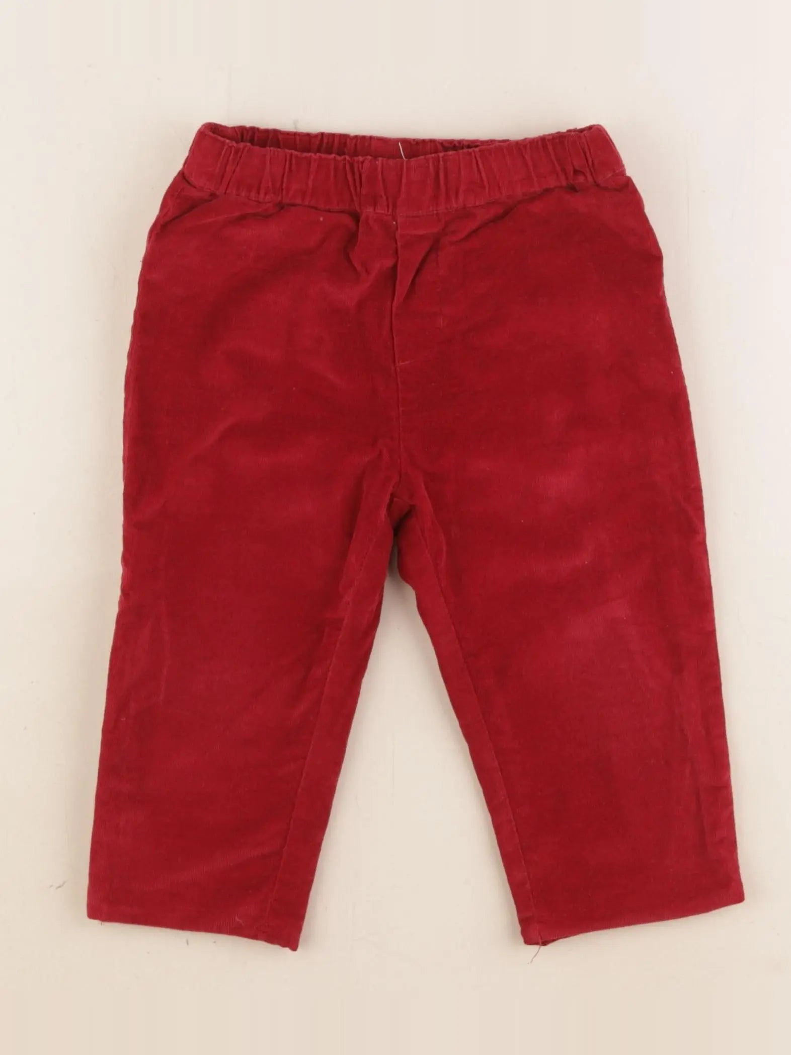 Jacadi - pantalon doublé rouge - 18 mois