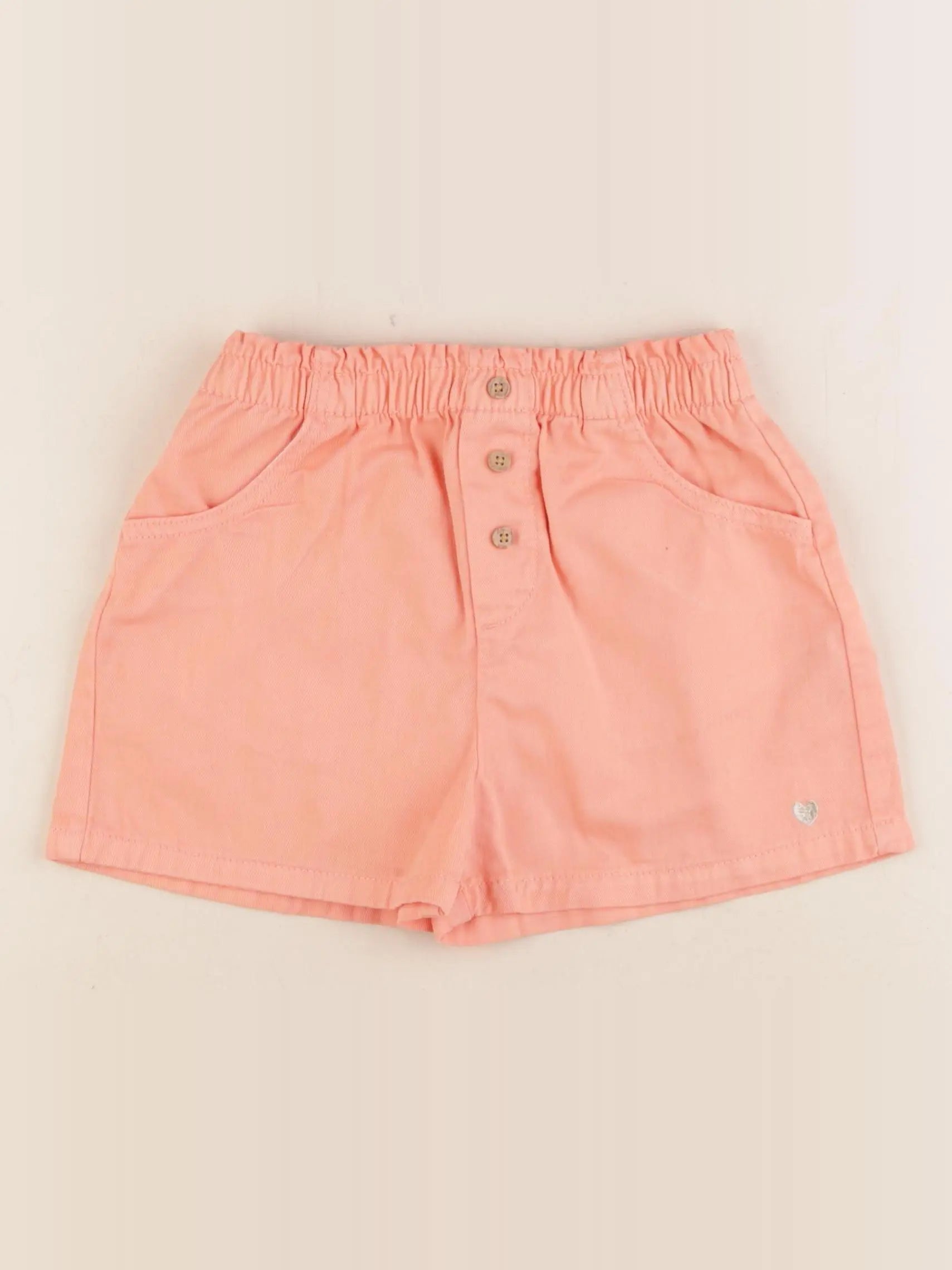 Vertbaudet - short orange - 6 ans