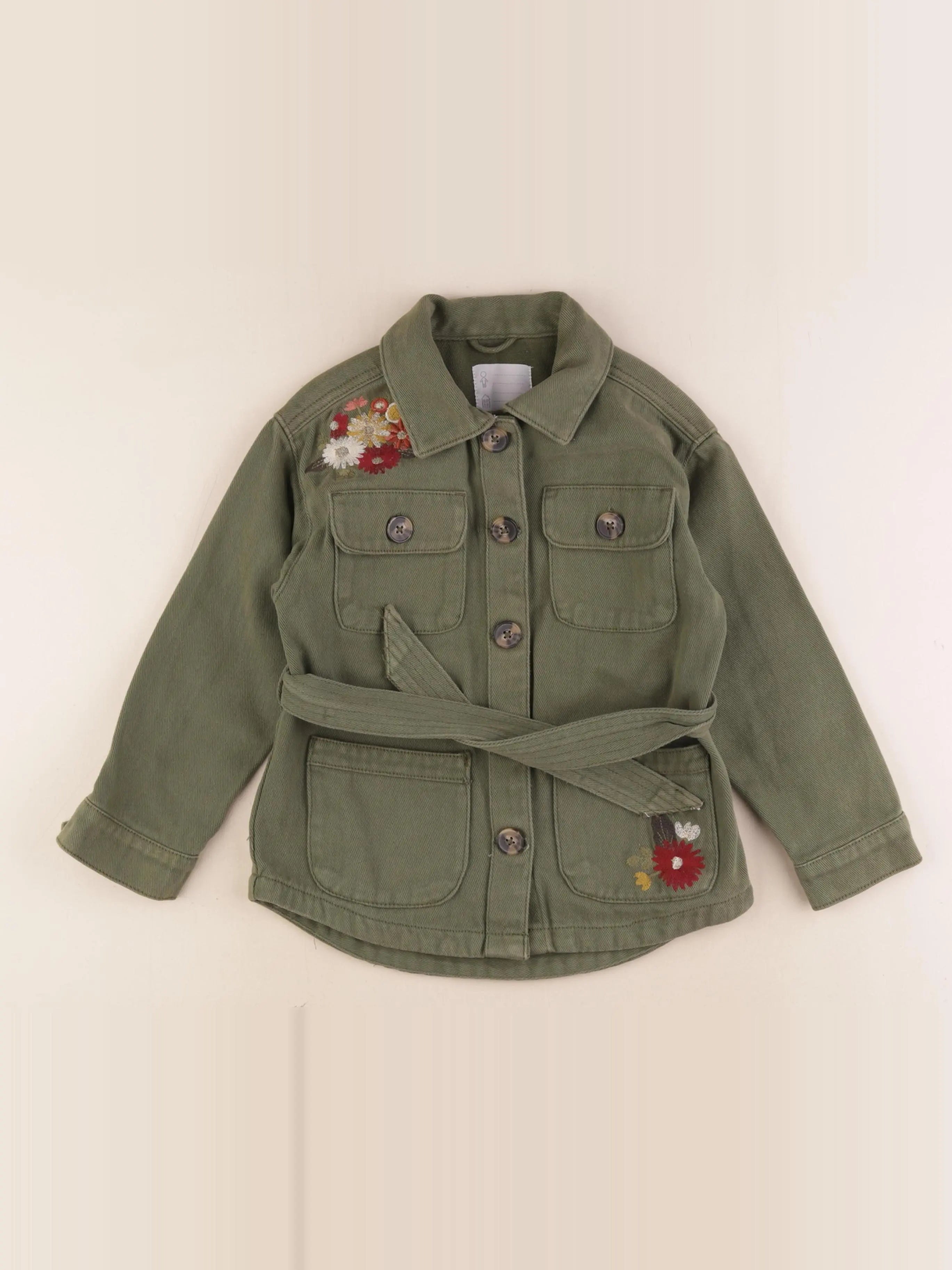 Vertbaudet - veste vert - 6 ans