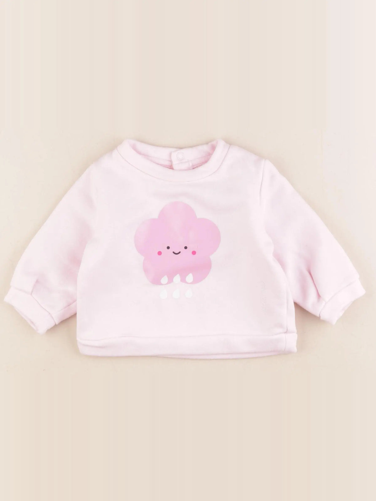 Jacadi - sweat rose - 6 mois