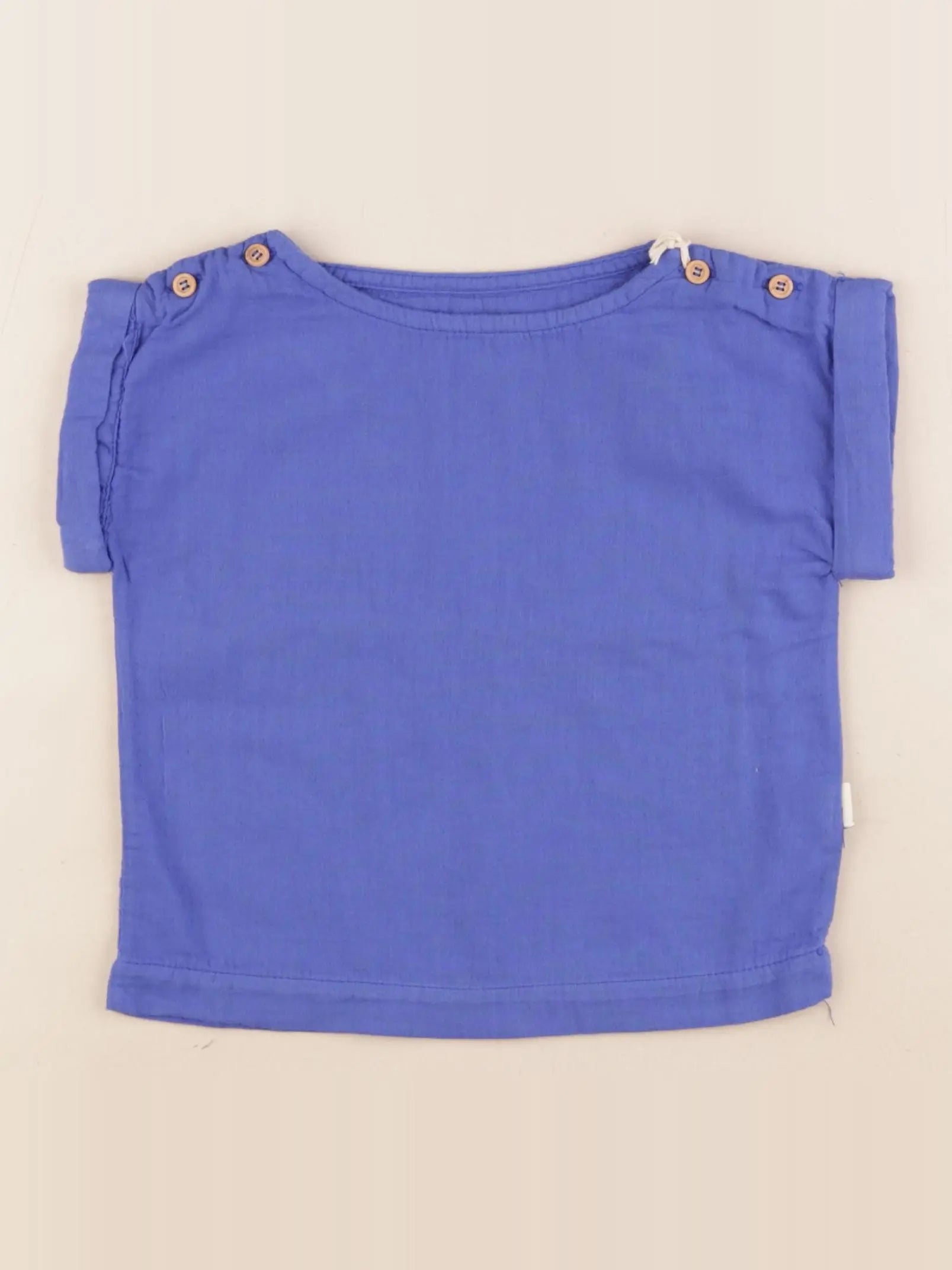 Poudre Organic - blouse bleu - 12 mois