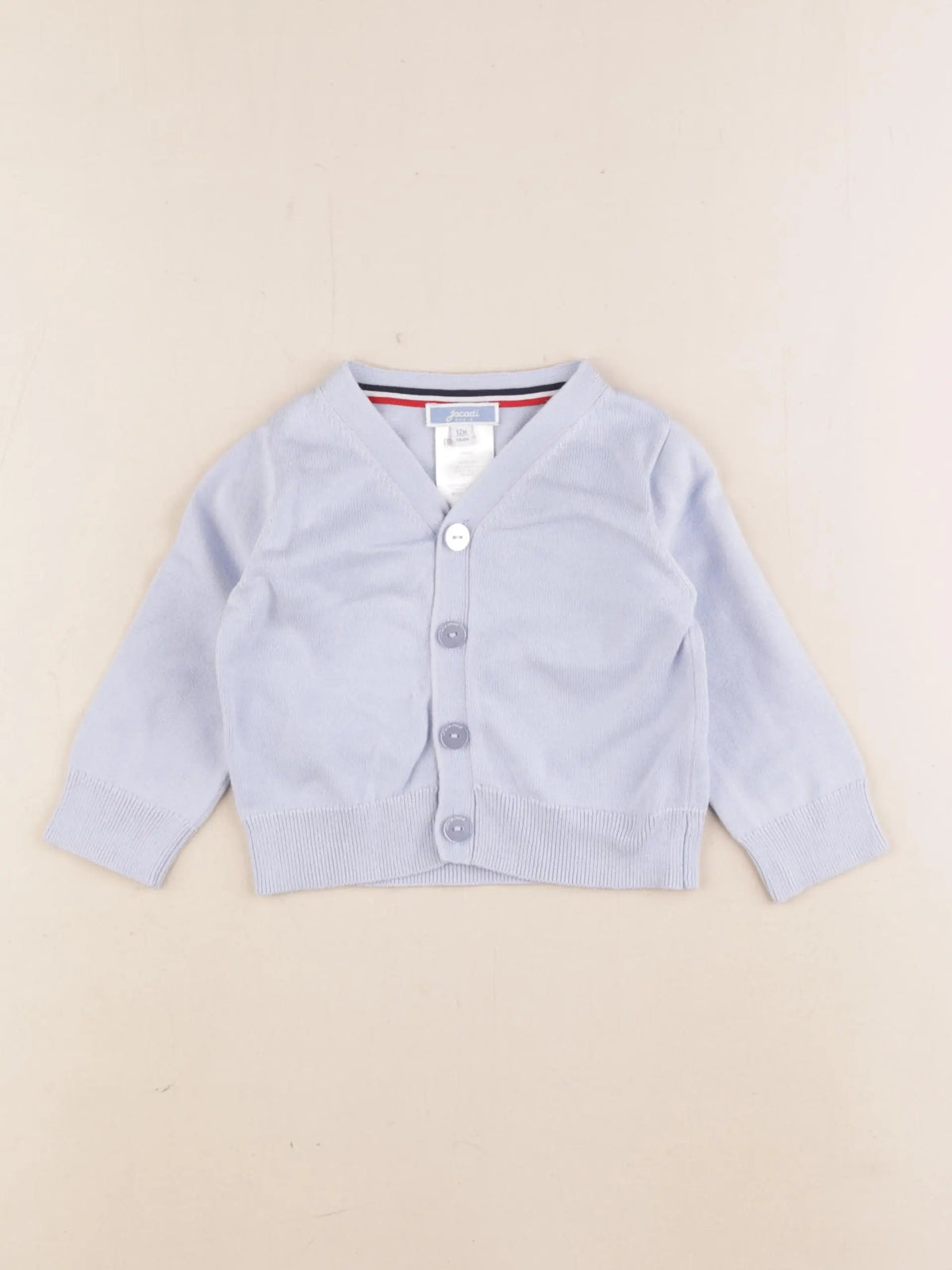 Jacadi - gilet bleu - 12 mois