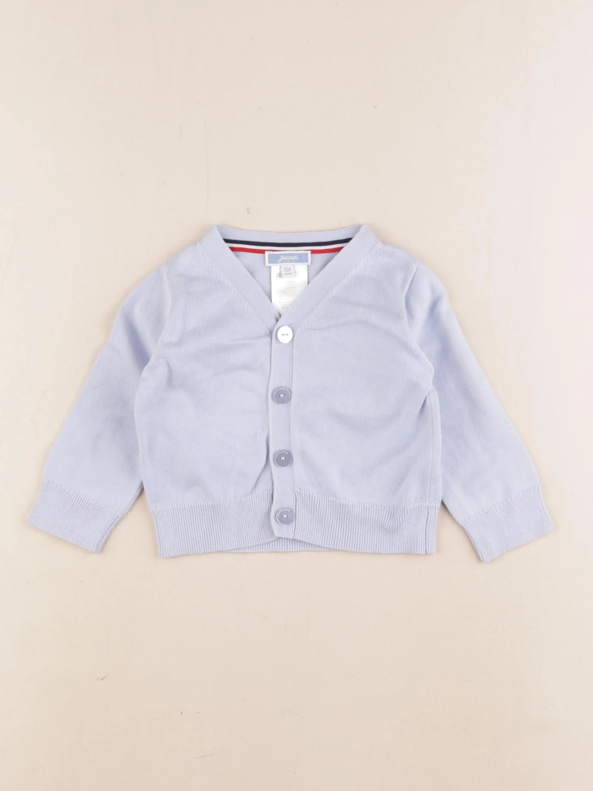 Jacadi - gilet bleu - 12 mois