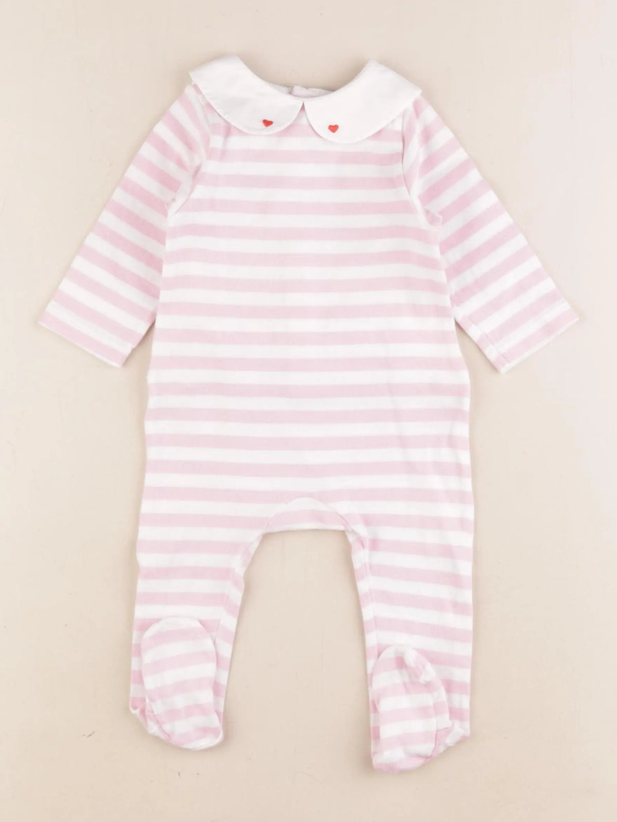 Jacadi - pyjama coton rose - 6 mois