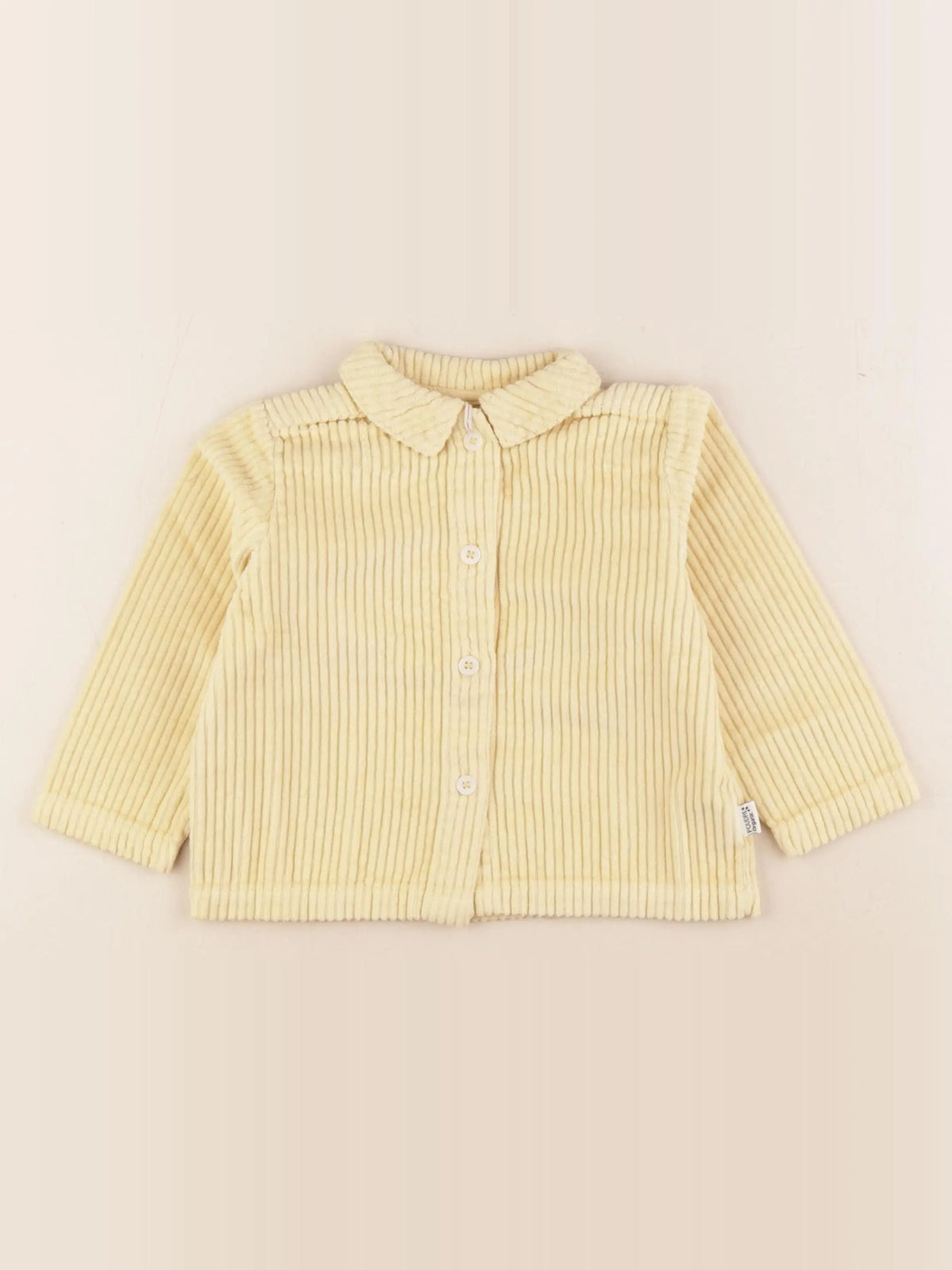 Poudre Organic - chemise jaune - 9 mois