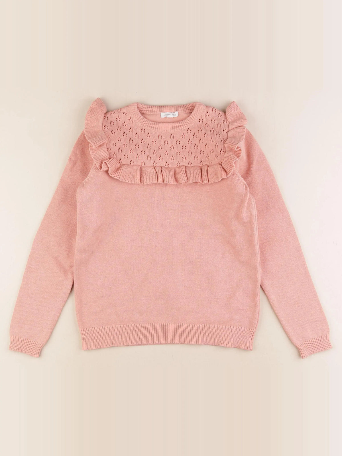 Vertbaudet - pull rose - 10 ans