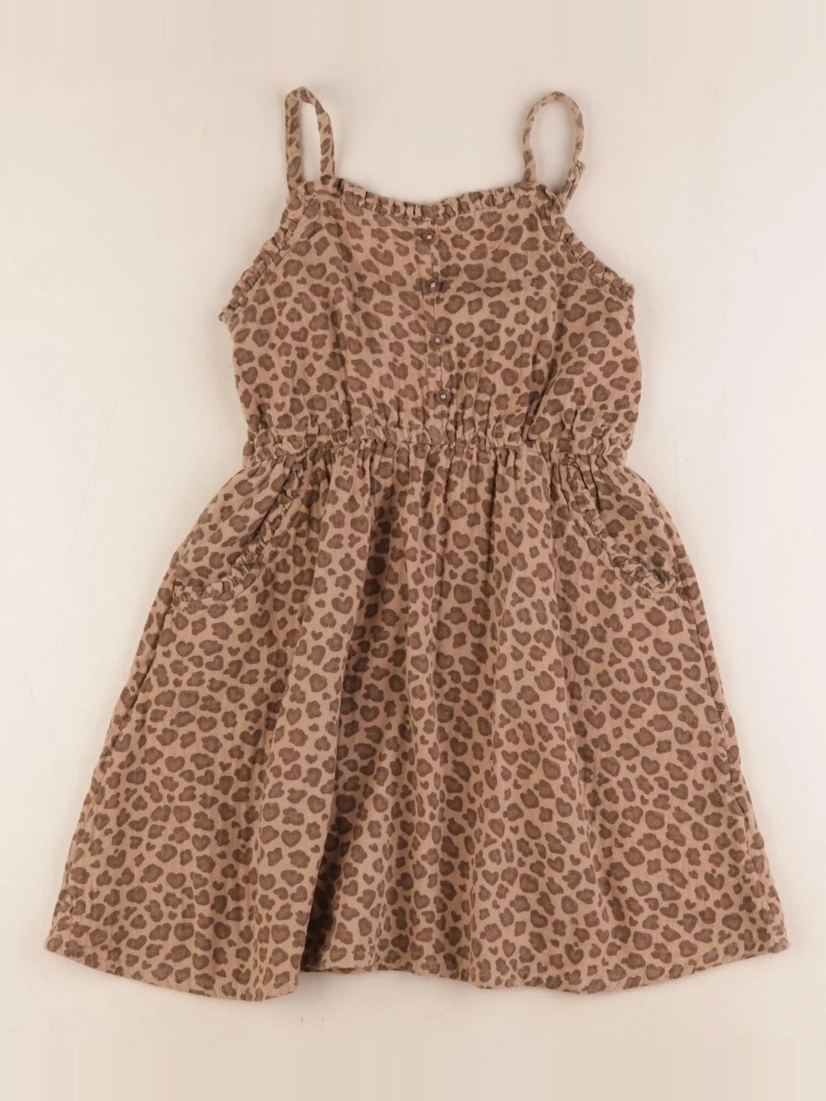 Vertbaudet - robe marron - 8 ans