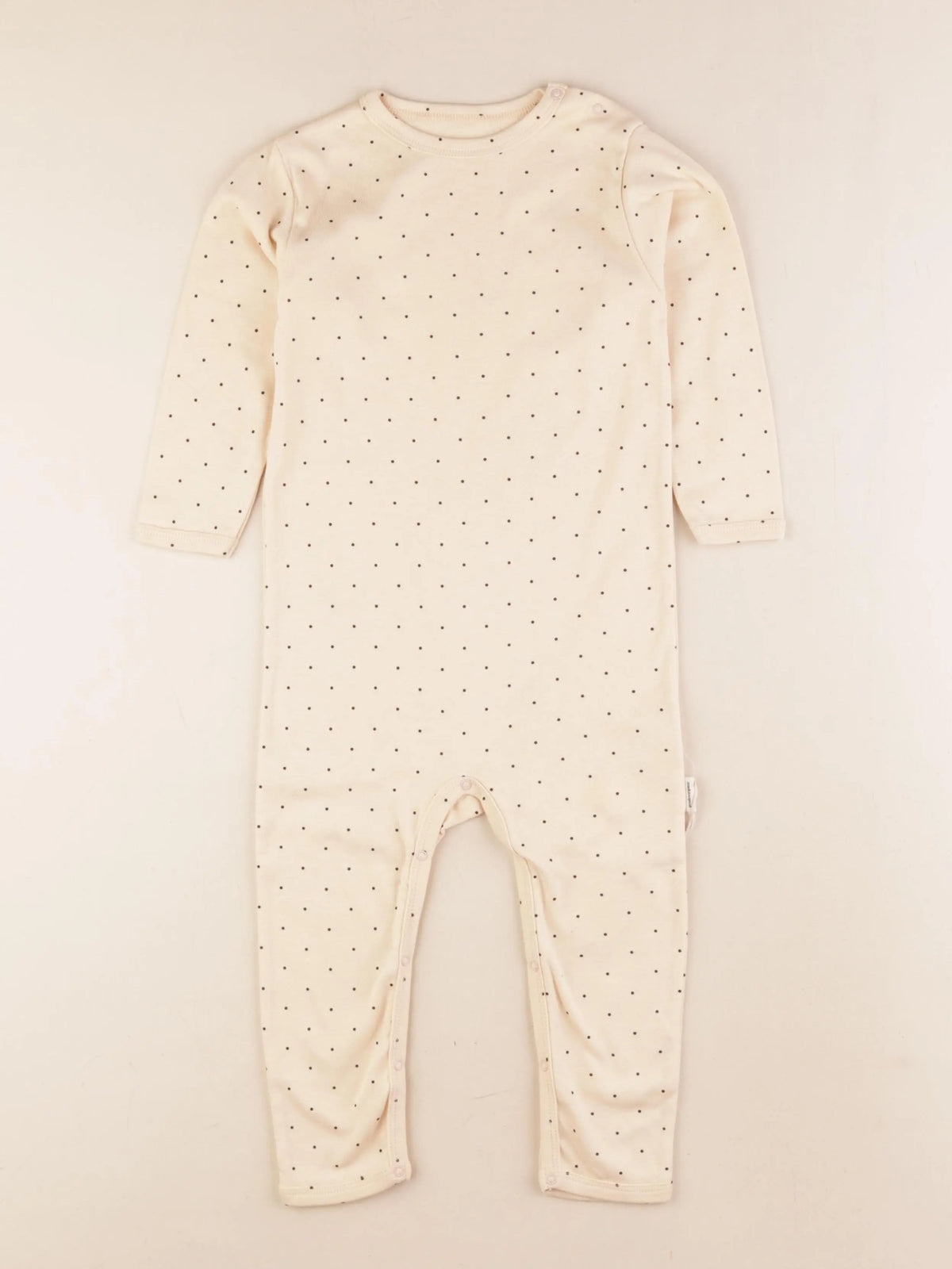 Poudre Organic - pyjama coton beige - 12 mois