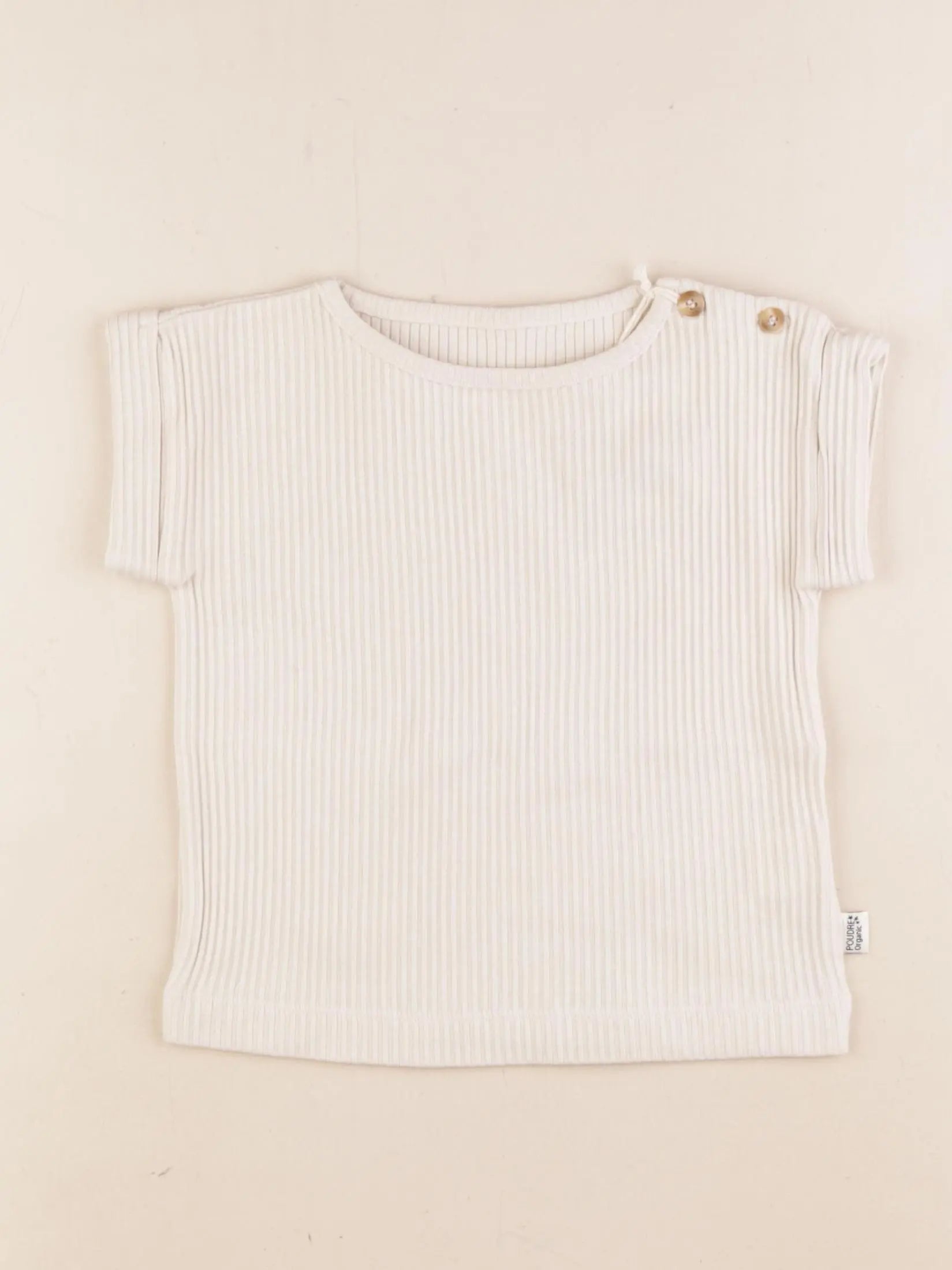 Poudre Organic - tee-shirt blanc - 12 mois
