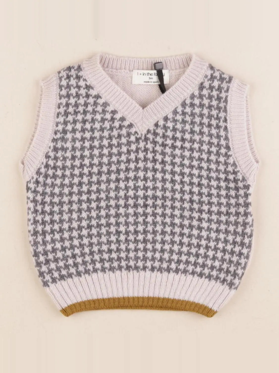 1+ In the family - pull gris - 6 mois