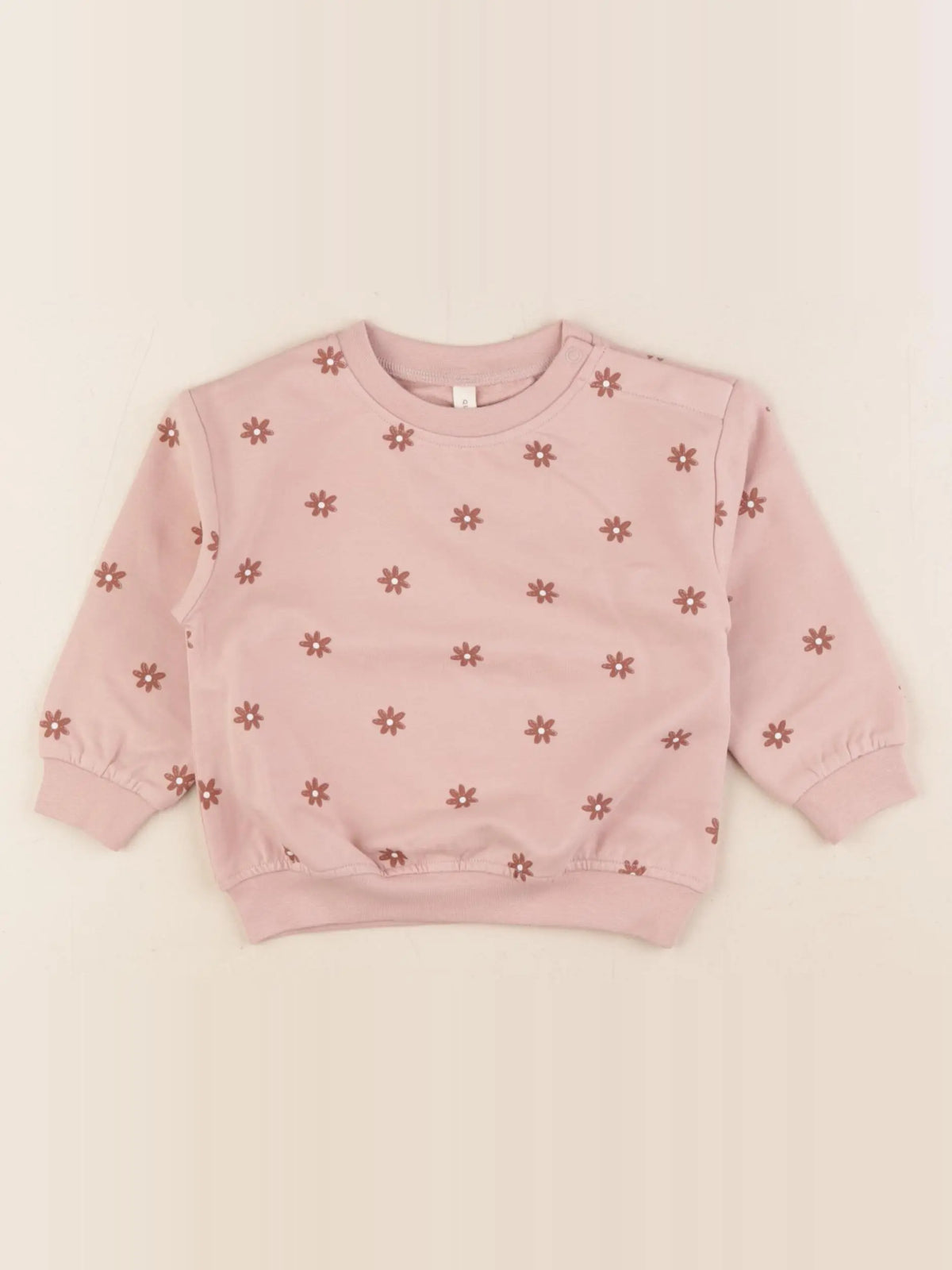 Quincy Mae - sweat rose - 6/12 mois