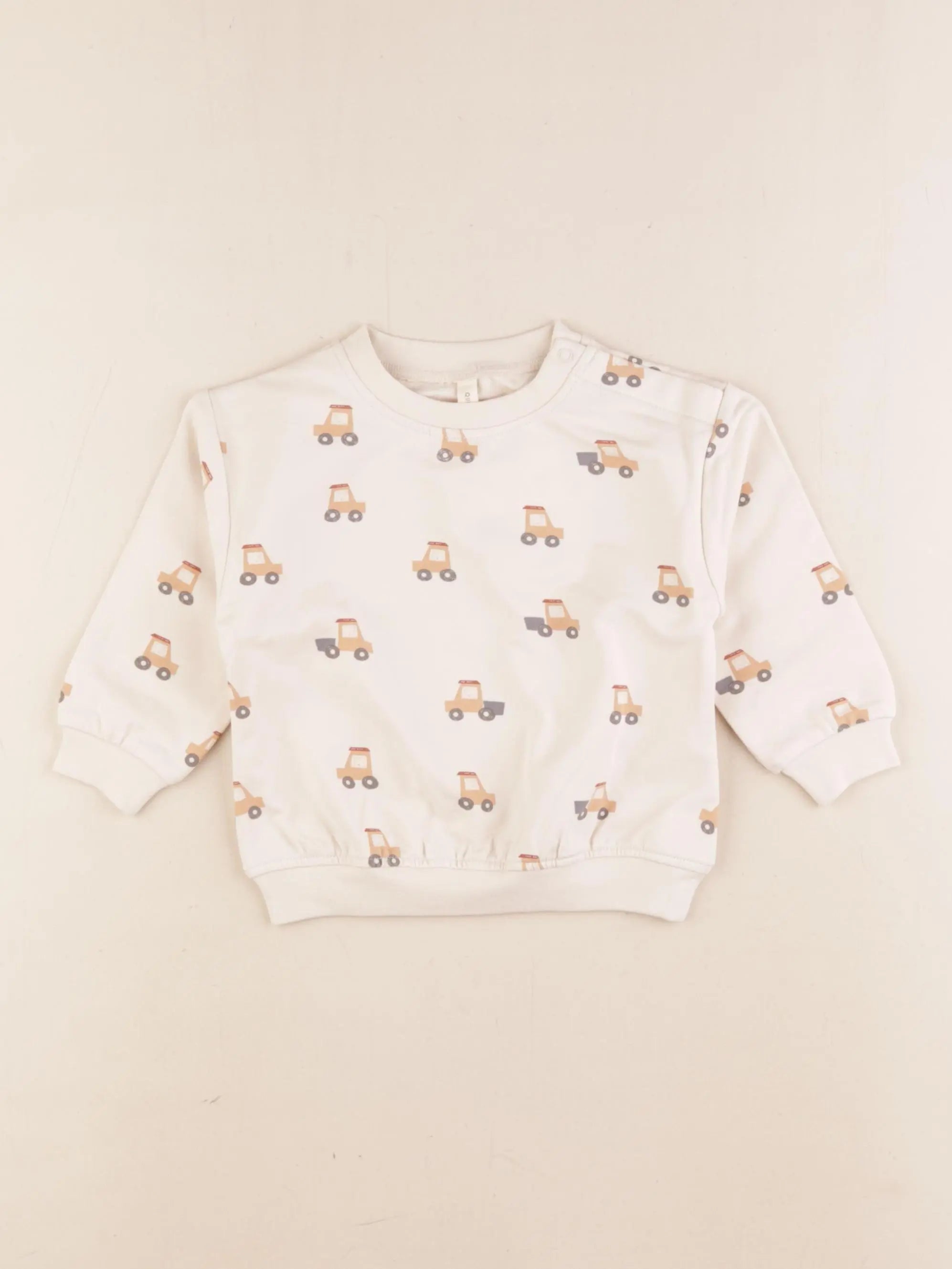 Bonnie & The Gang - sweat blanc - 6/12 mois