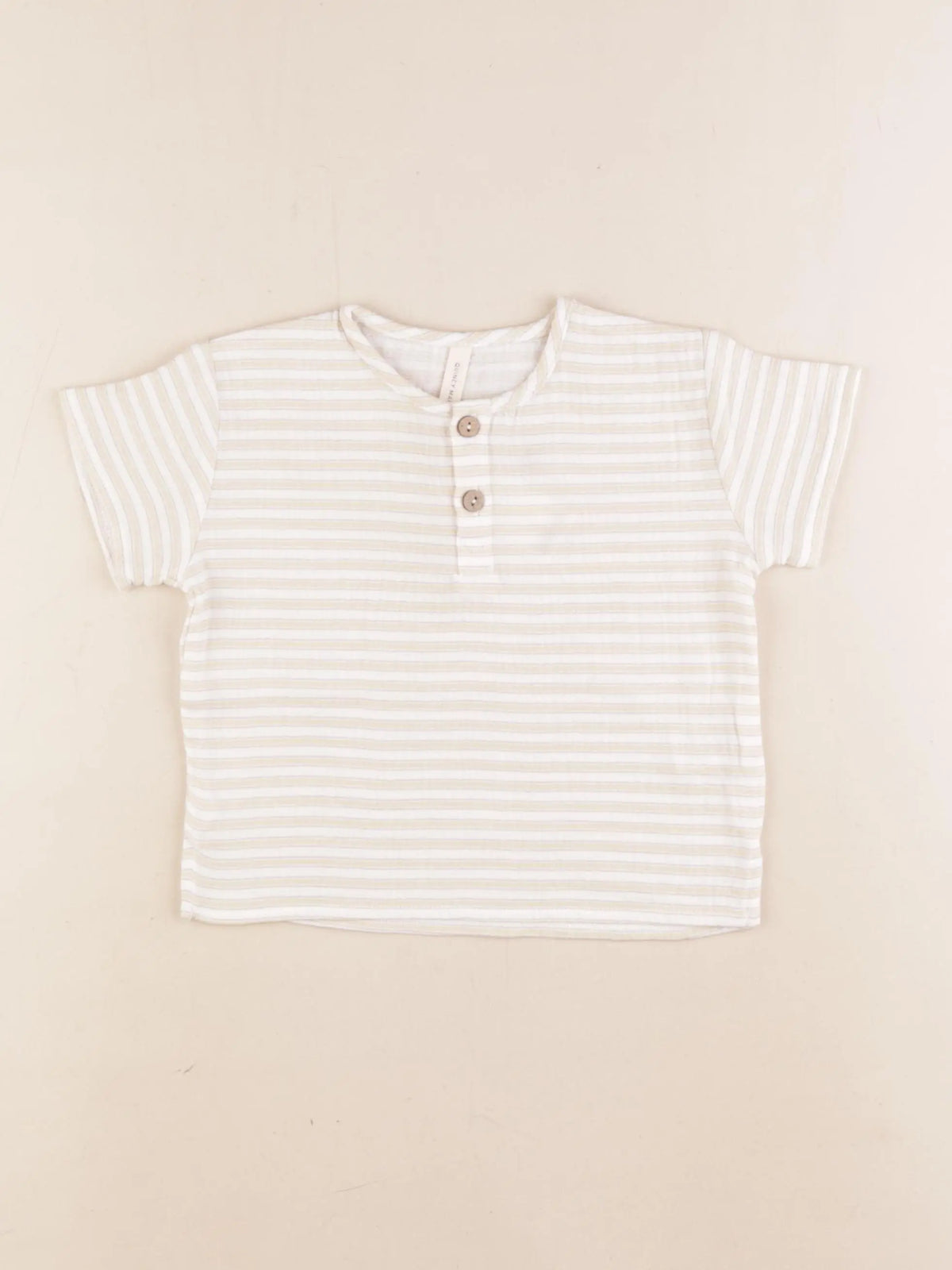 Quincy Mae - chemise blanc, beige - 18/24 mois