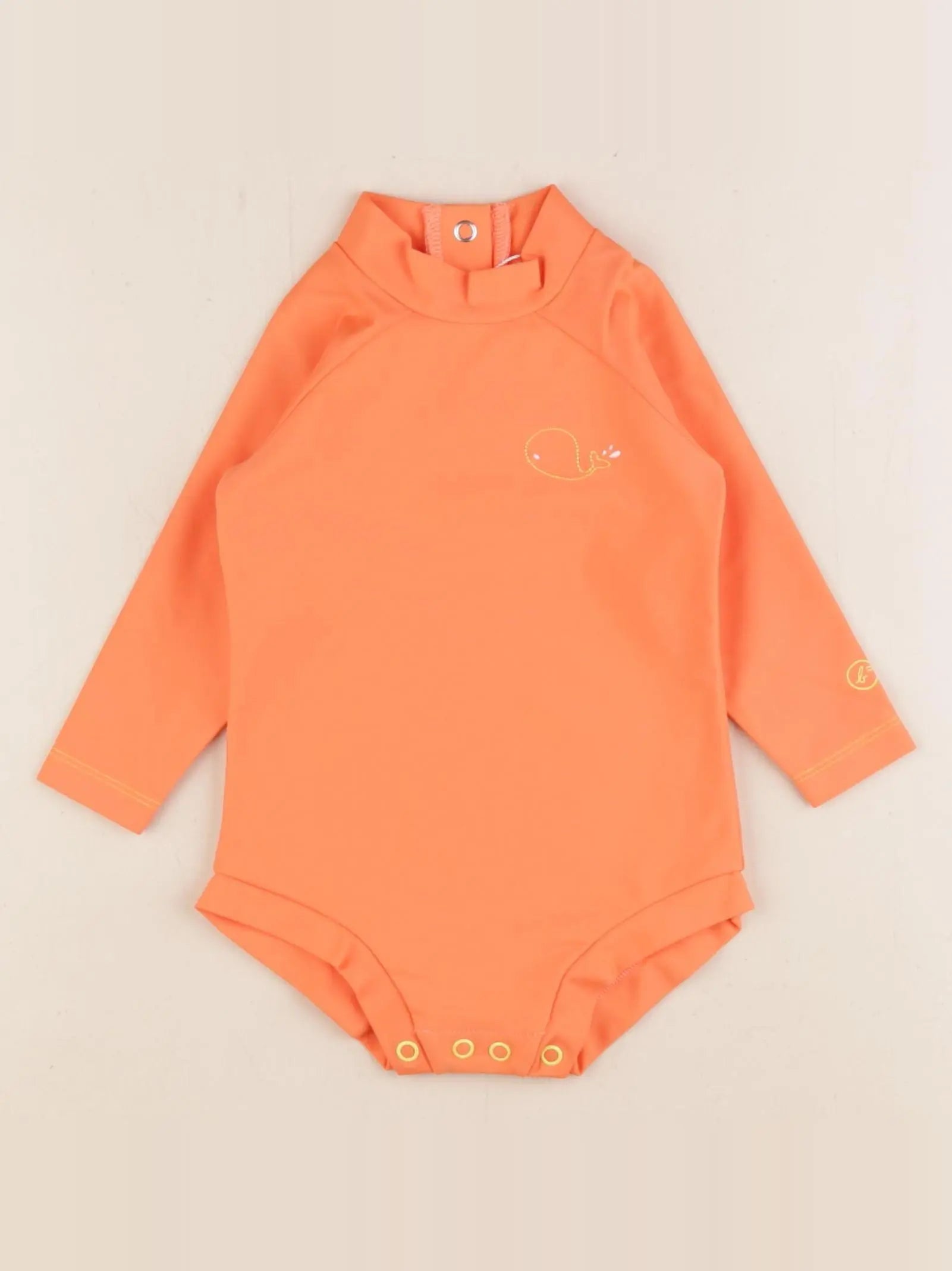 Baïnes - combi de bain orange - 6 mois