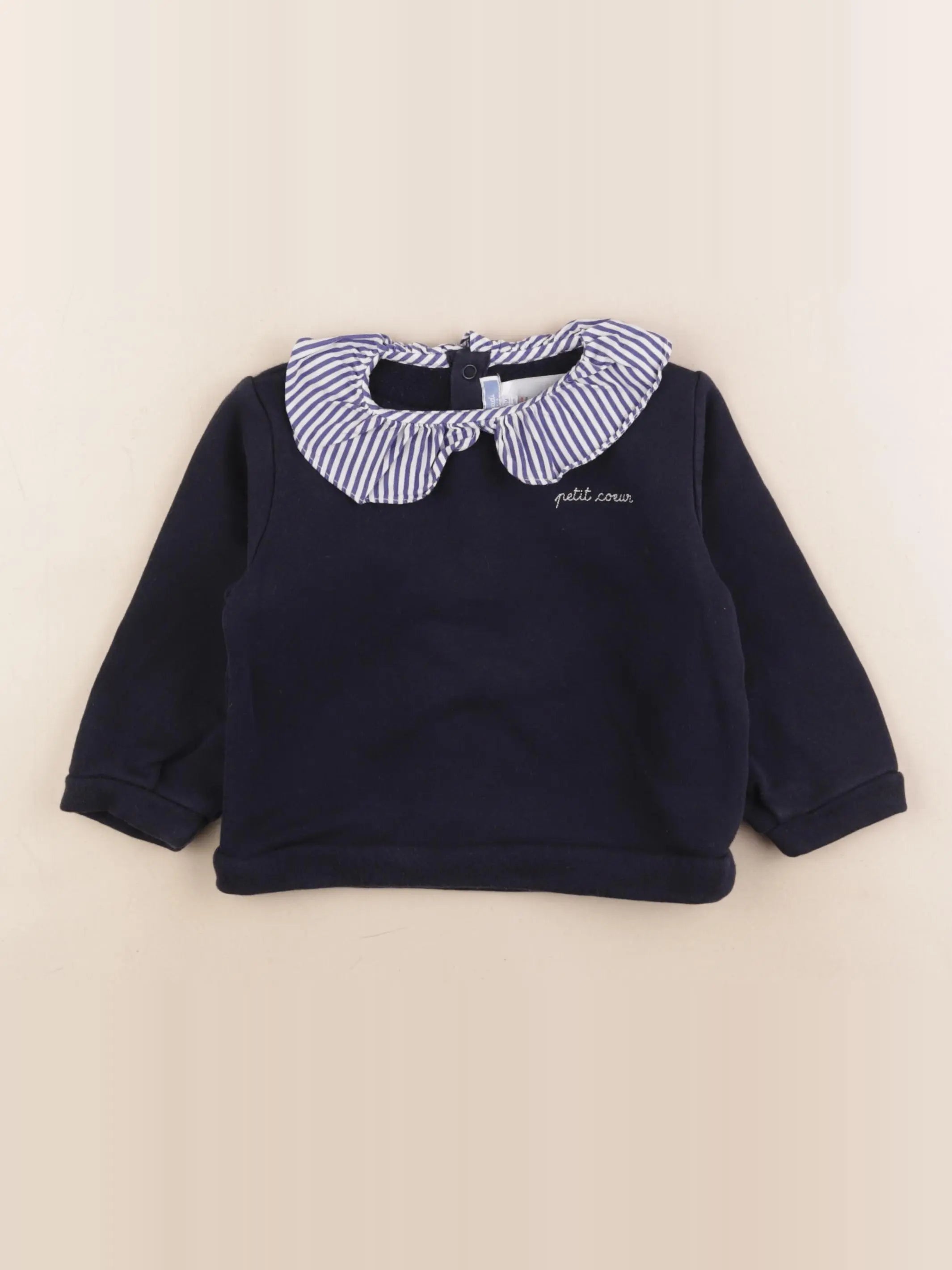 Jacadi - sweat bleu - 24 mois