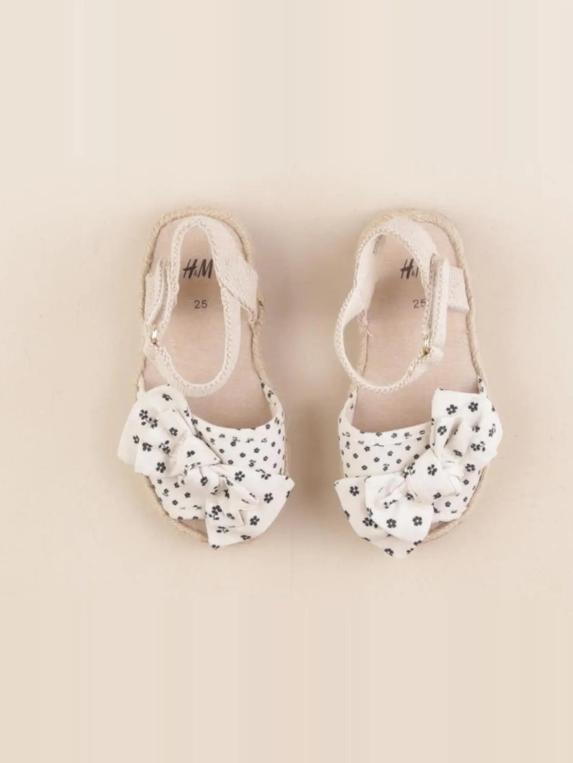 H&M - sandales blanc, beige - pointure 25