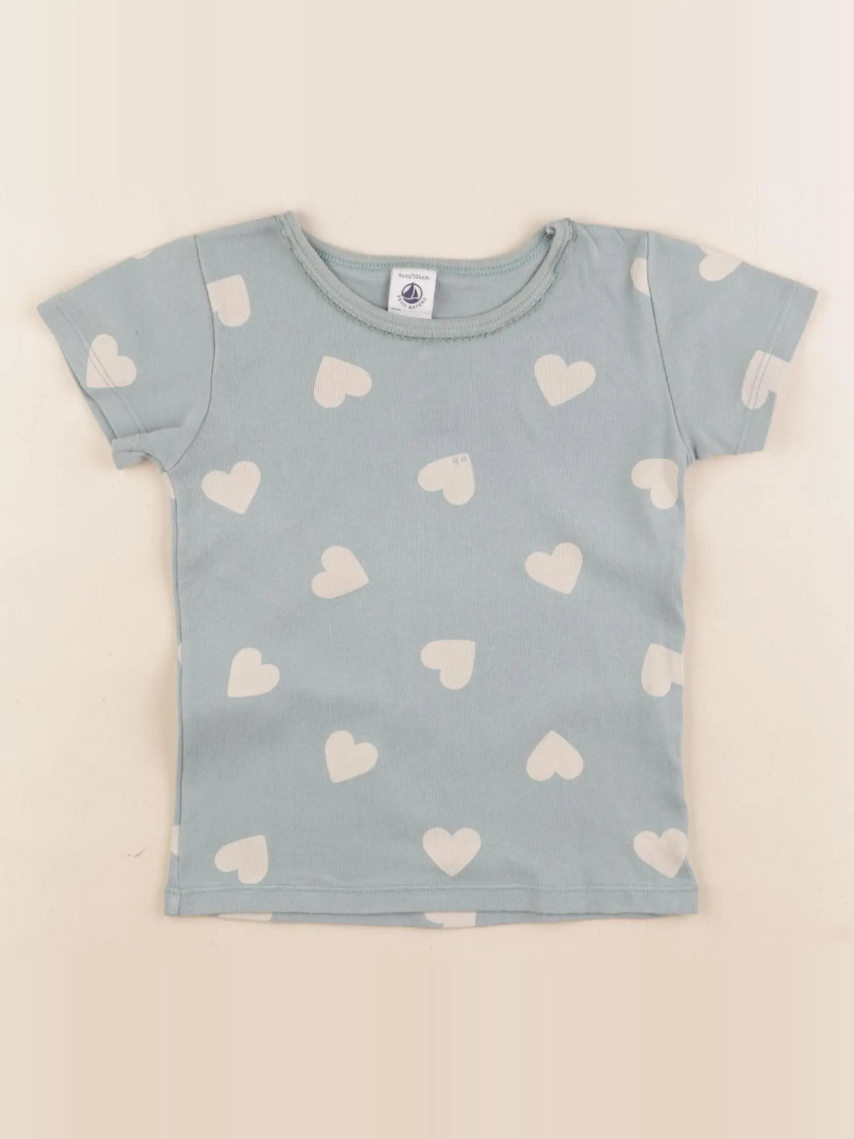 Petit Bateau - maillot de corps vert - 4 ans