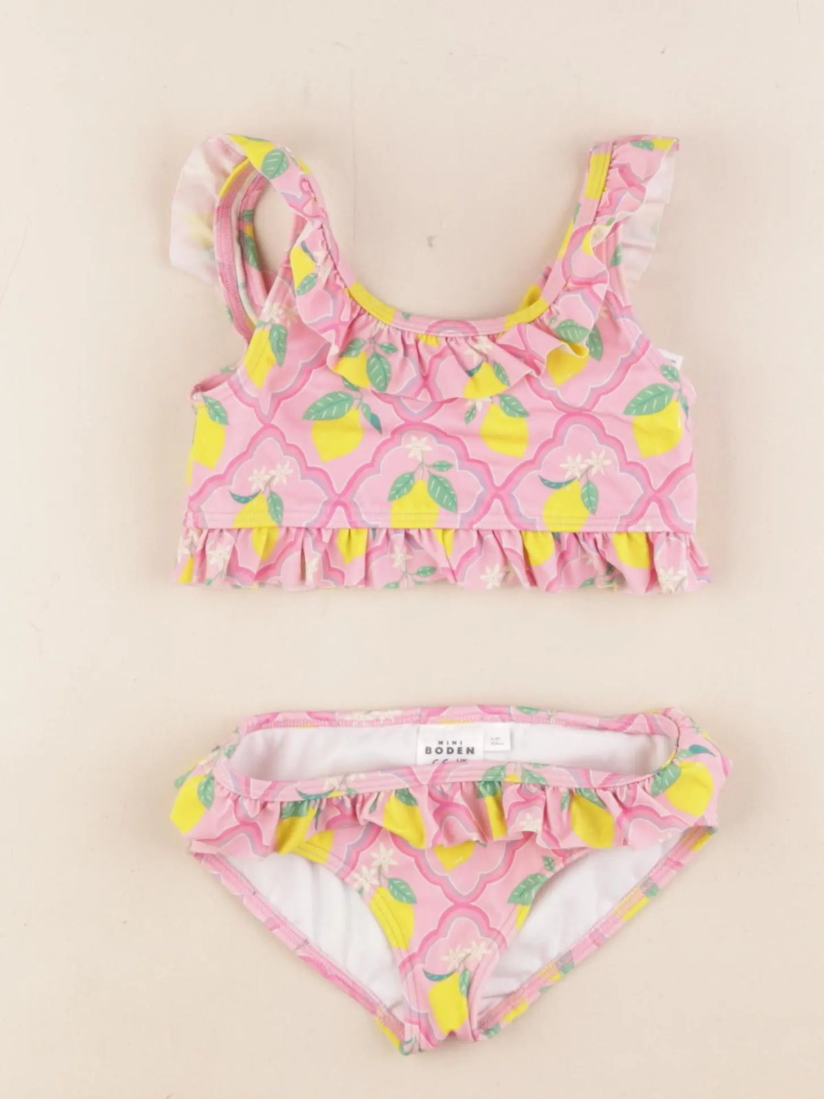 Mini Boden - maillot de bain rose - 3/4 ans