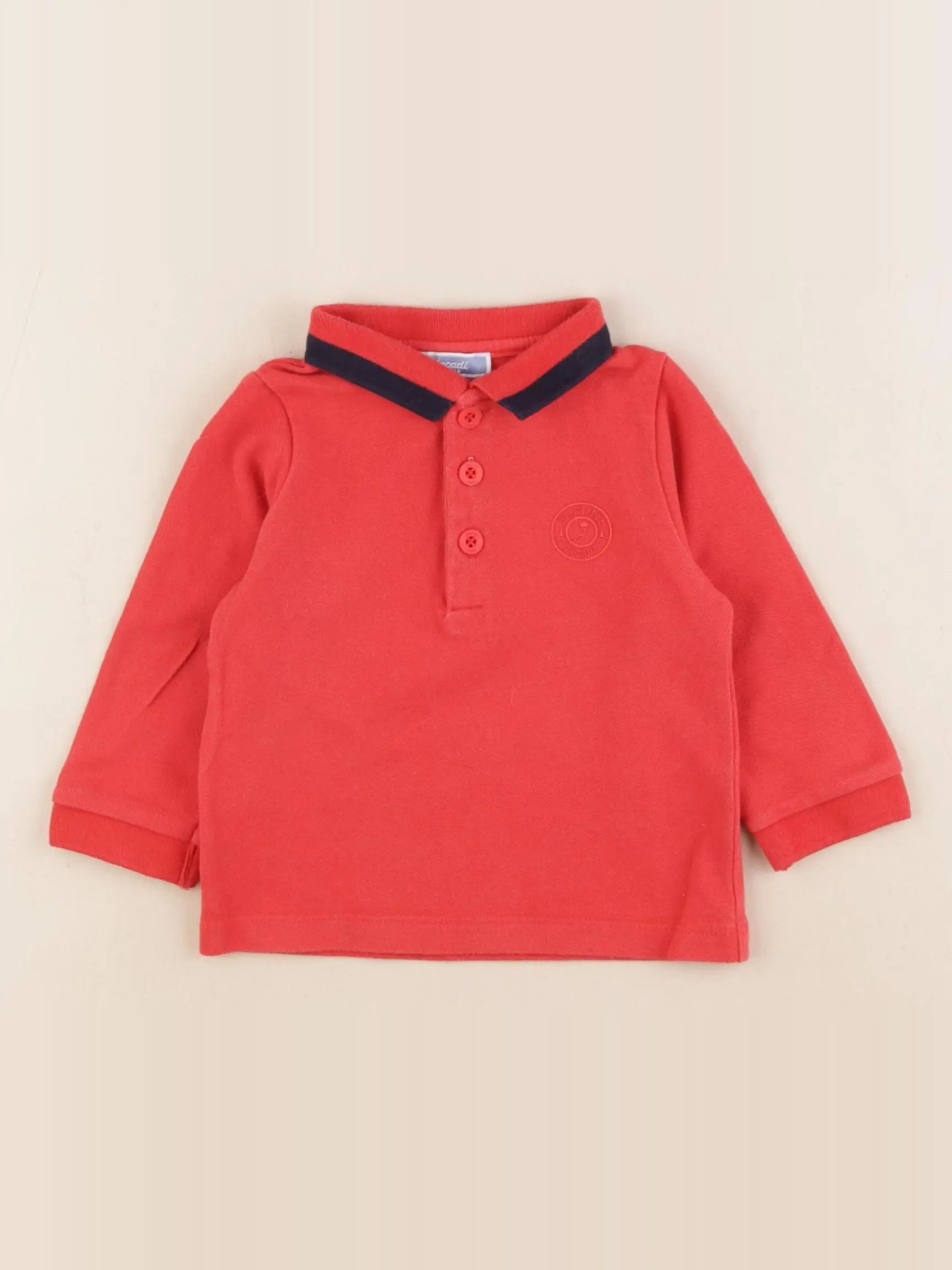 Jacadi - polo rouge - 12 mois