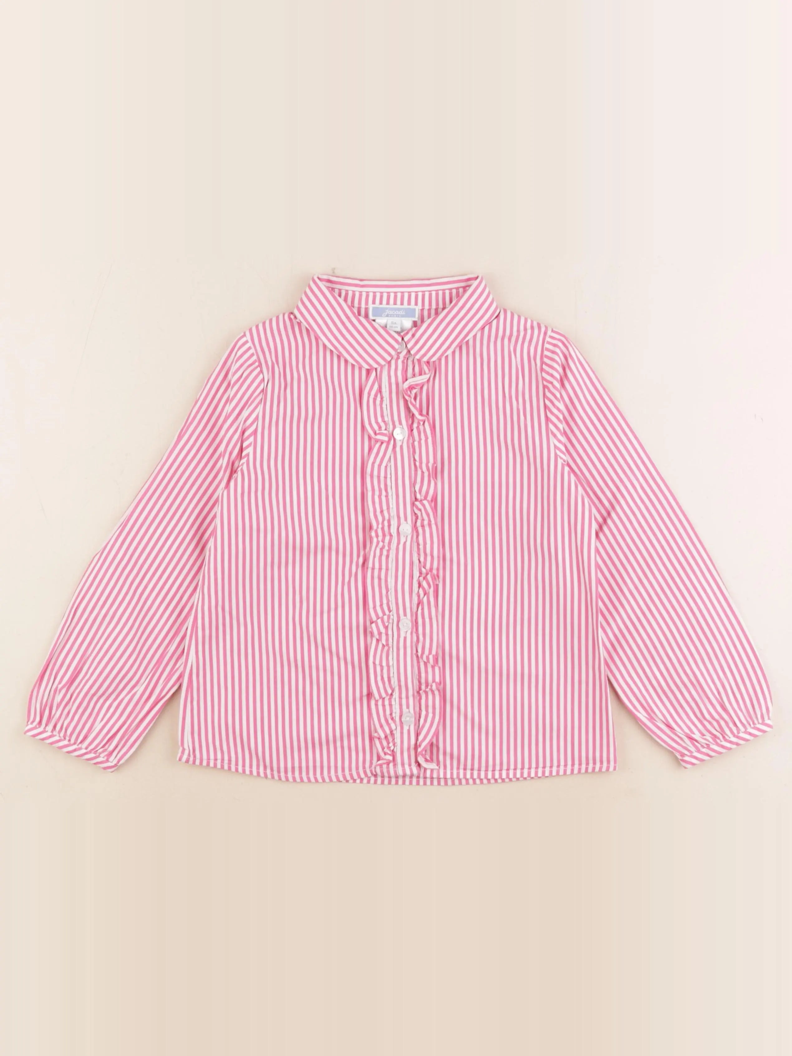 Jacadi - blouse rose, blanc - 6 ans
