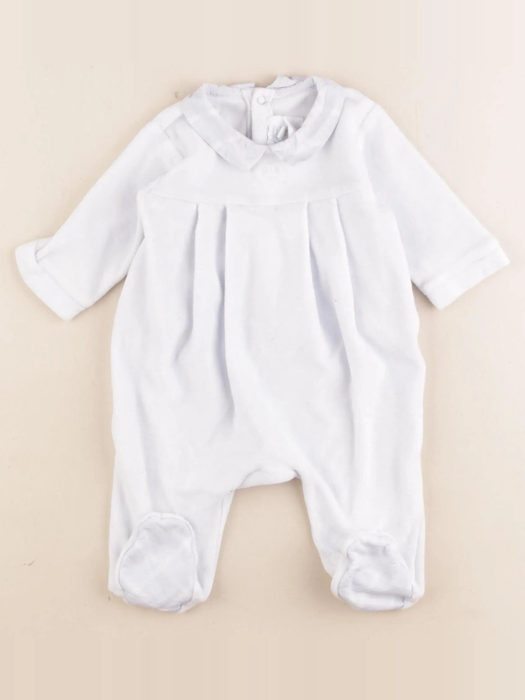 Jacadi - pyjama velours bleu - 3 mois