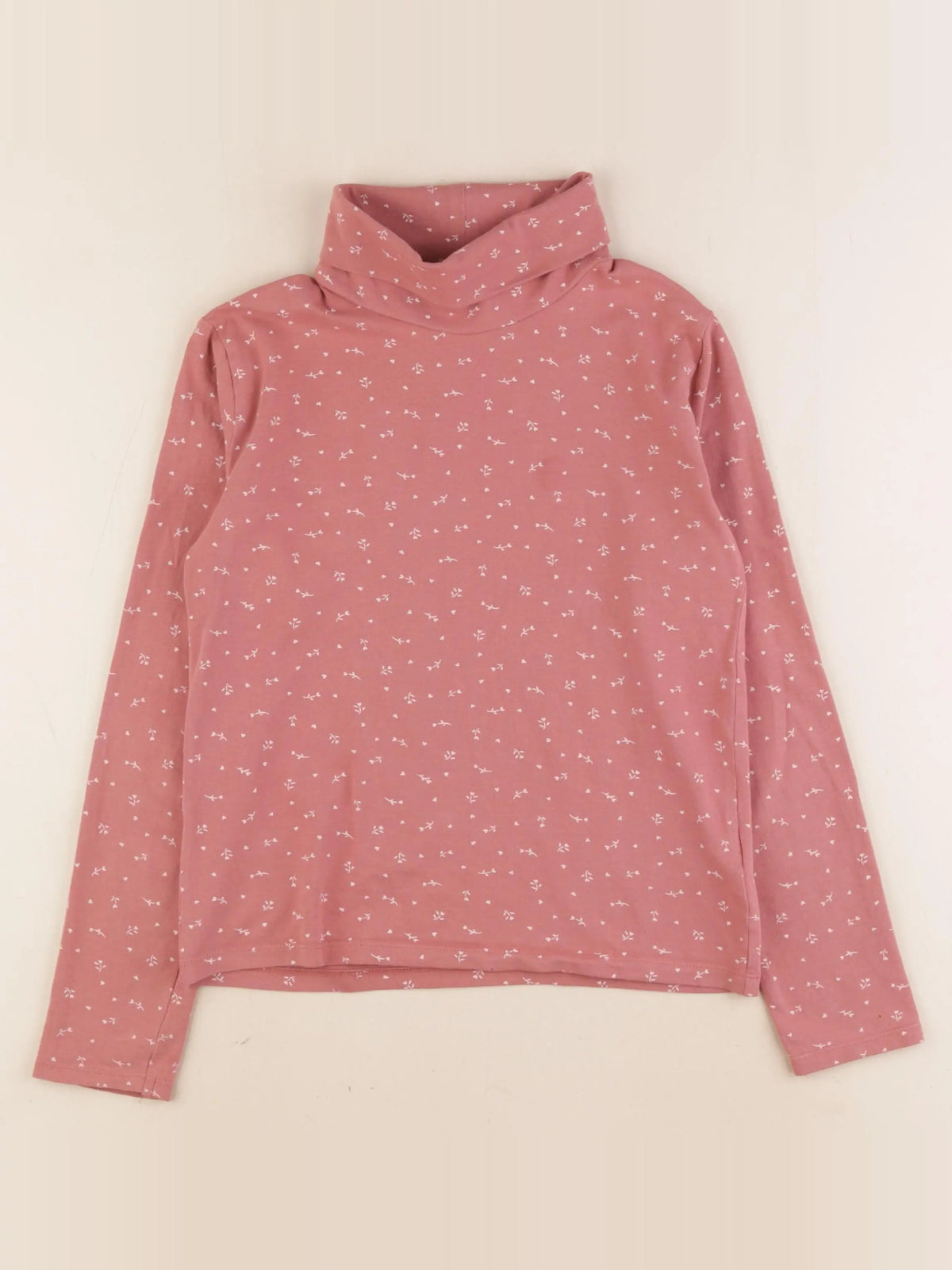 Vertbaudet - sous-pull rose - 10 ans