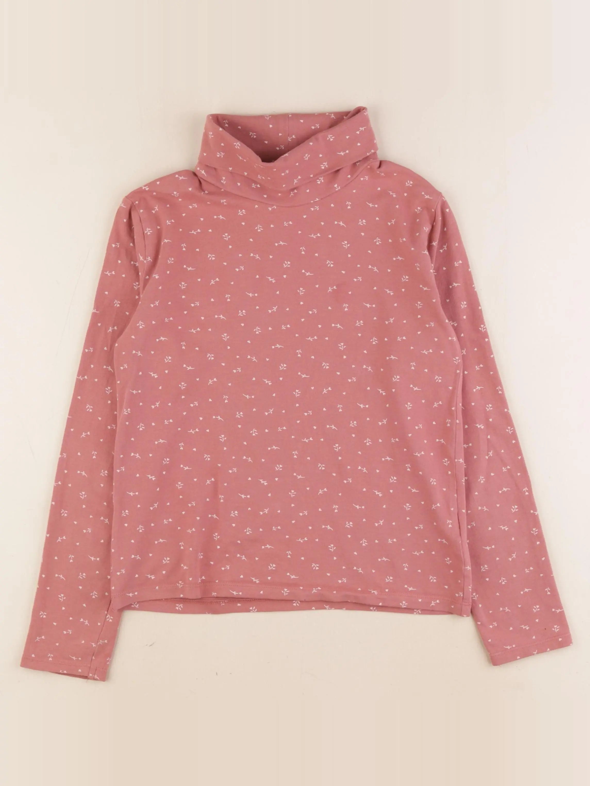 Vertbaudet - sous-pull rose - 10 ans
