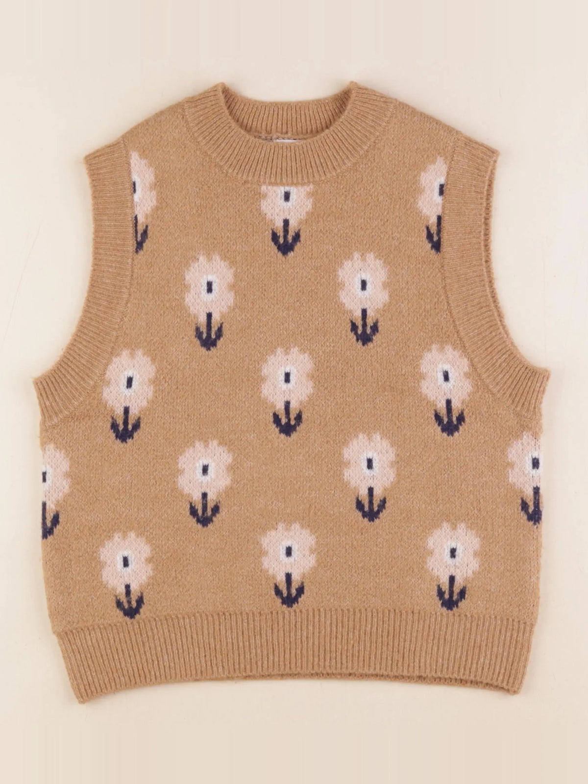 Vertbaudet - pull marron - 8 ans