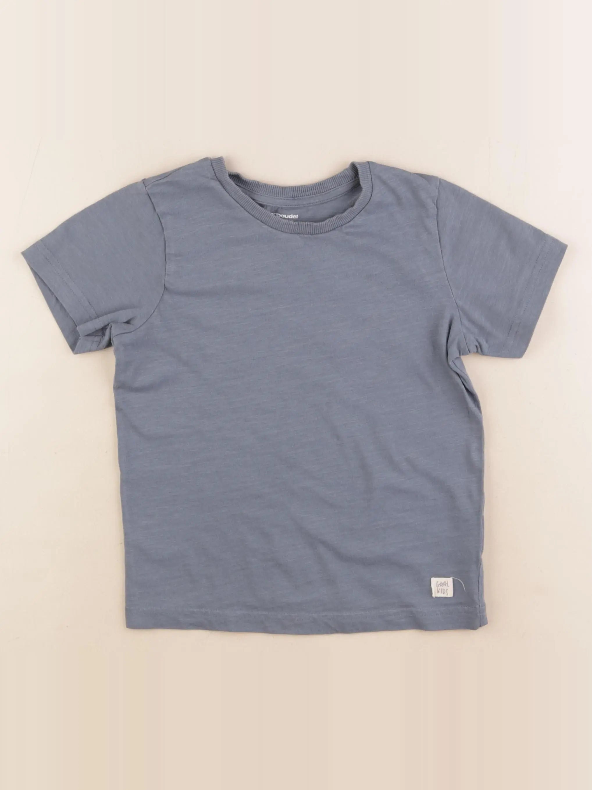 Vertbaudet - tee-shirt bleu - 6 ans