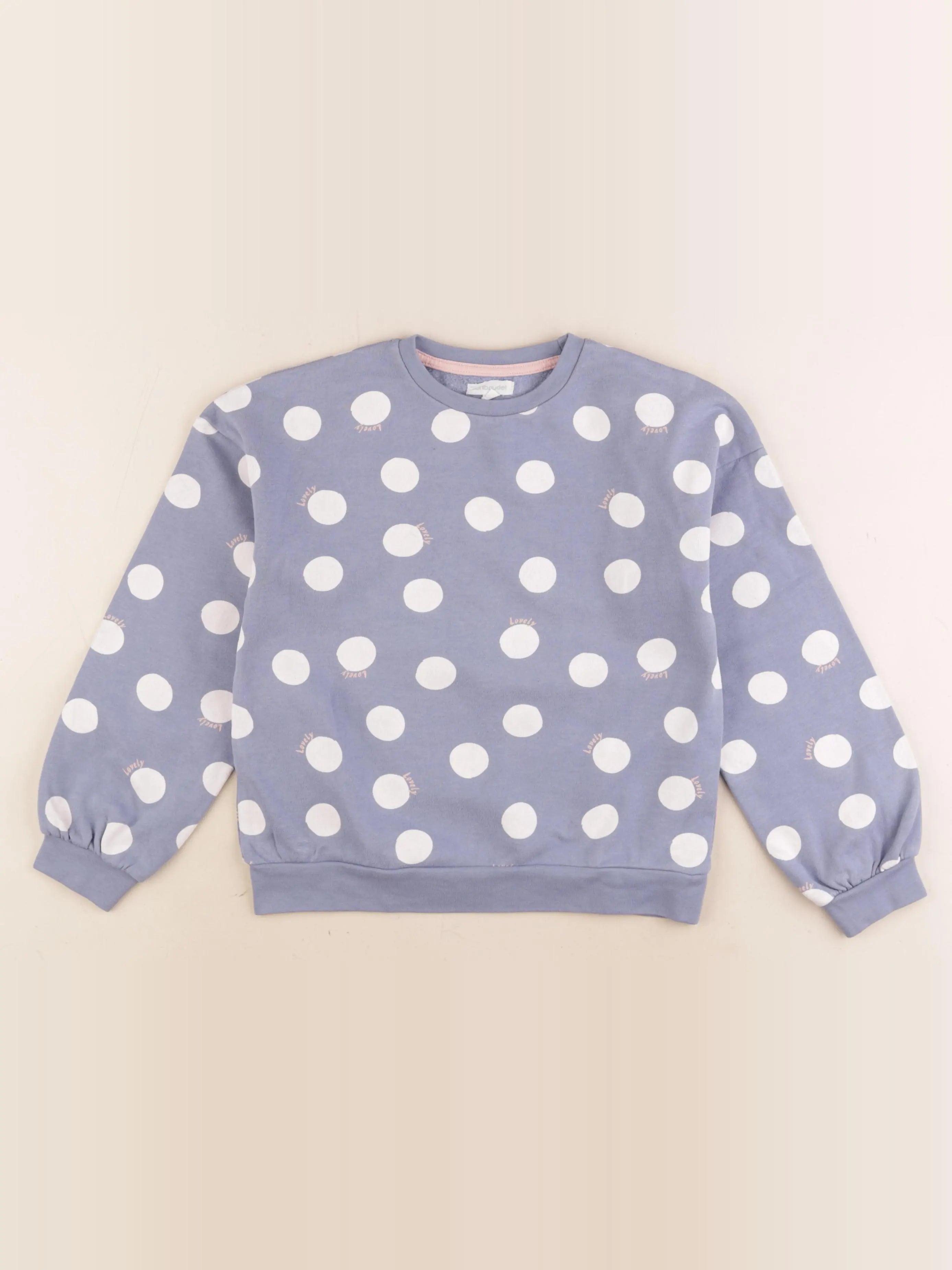 Vertbaudet - sweat bleu - 8 ans