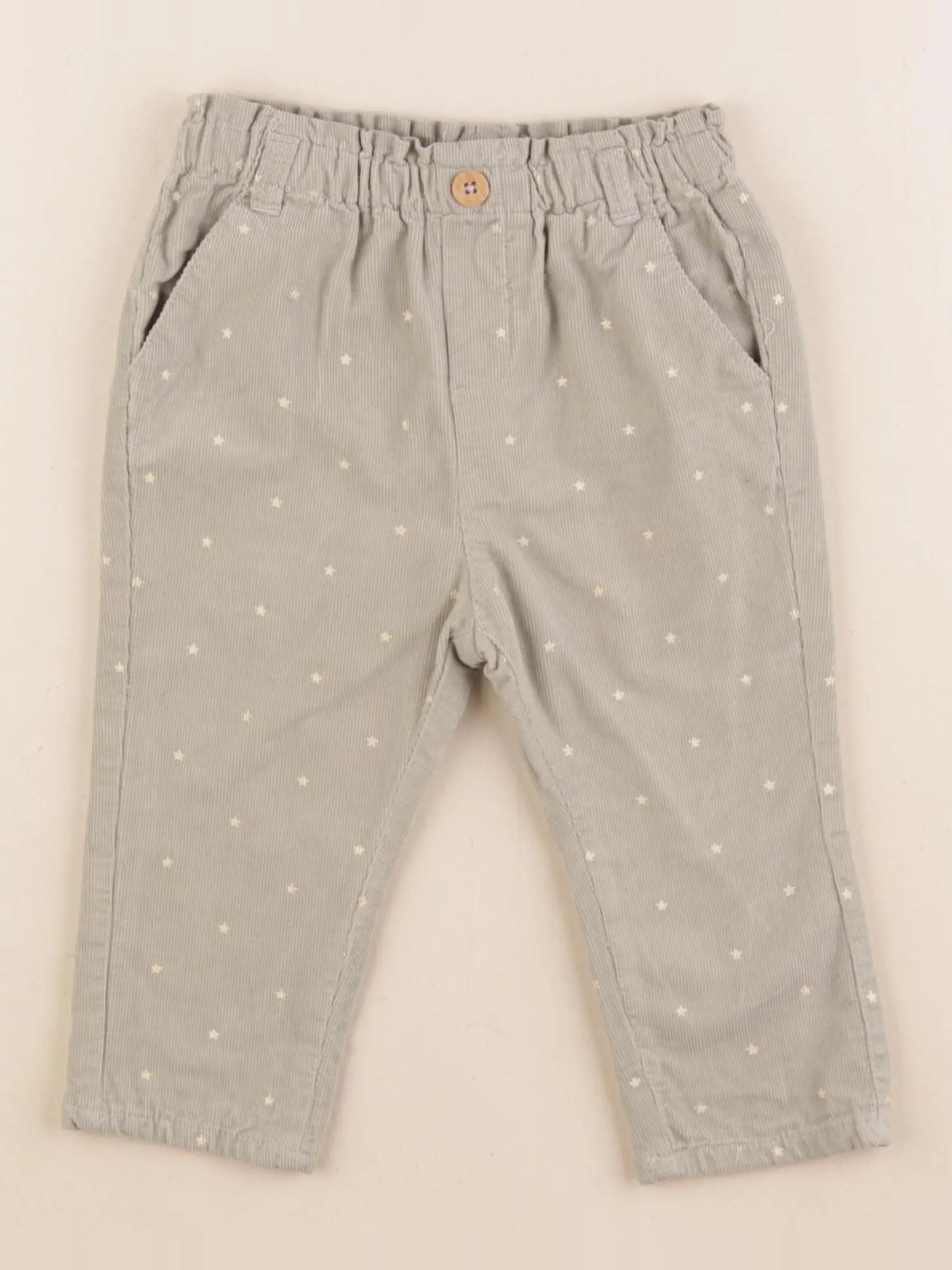 Vertbaudet - pantalon vert - 18 mois